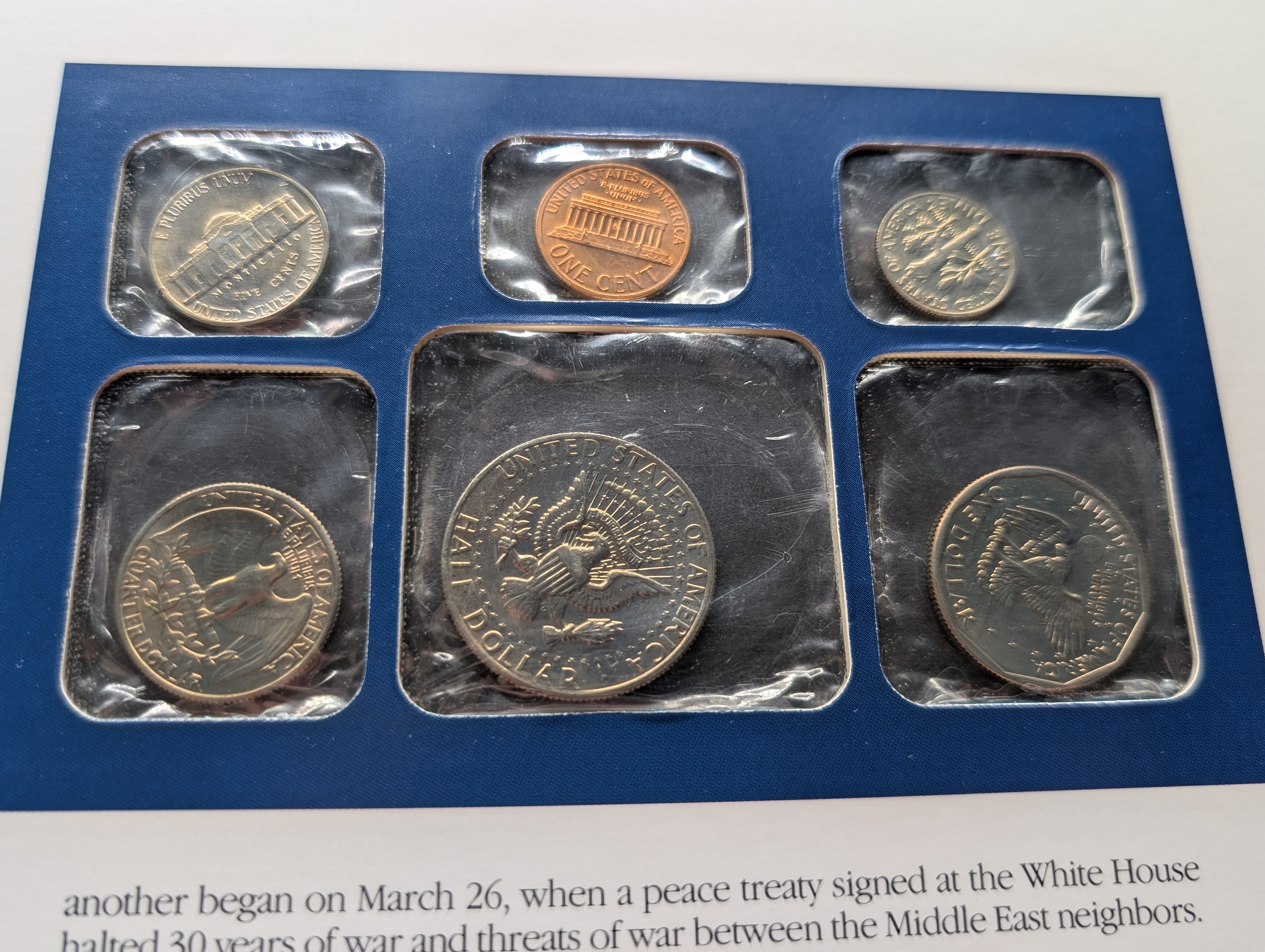 1979 P & D Uncirculated U.S. Postal Commemorative Society Coin & Stamp Panel