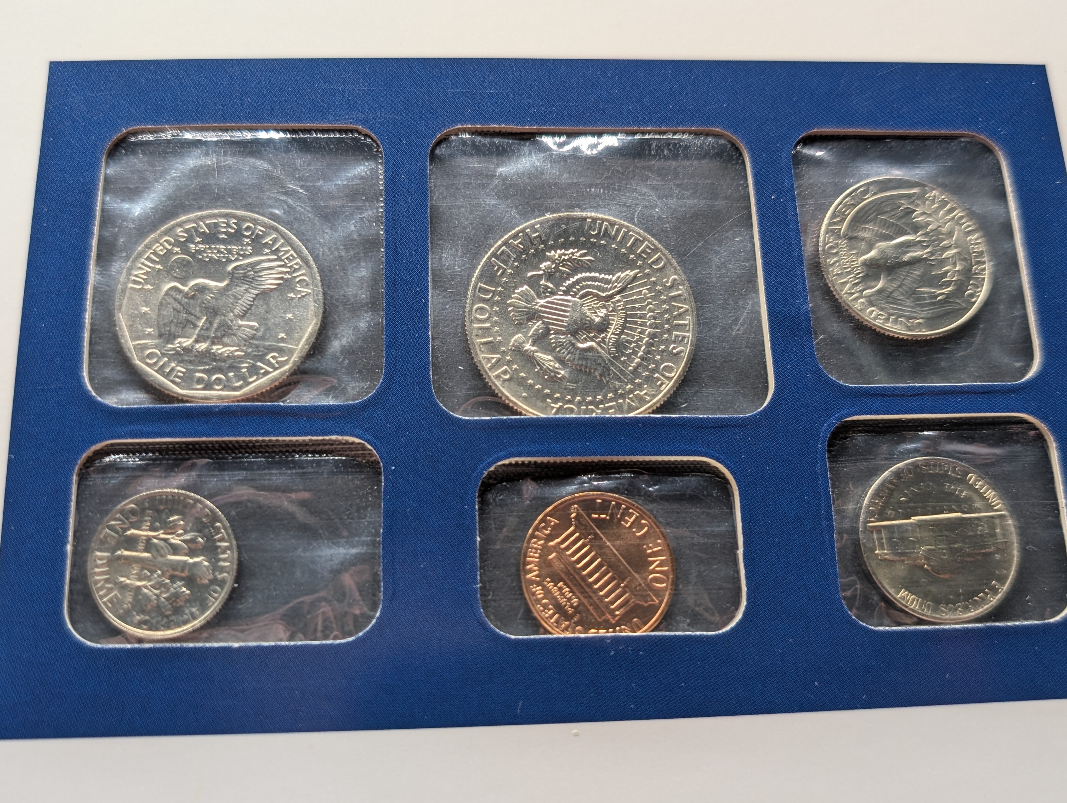 1980 P & D Uncirculated U.S. Postal Commemorative Society Coin & Stamp Panel