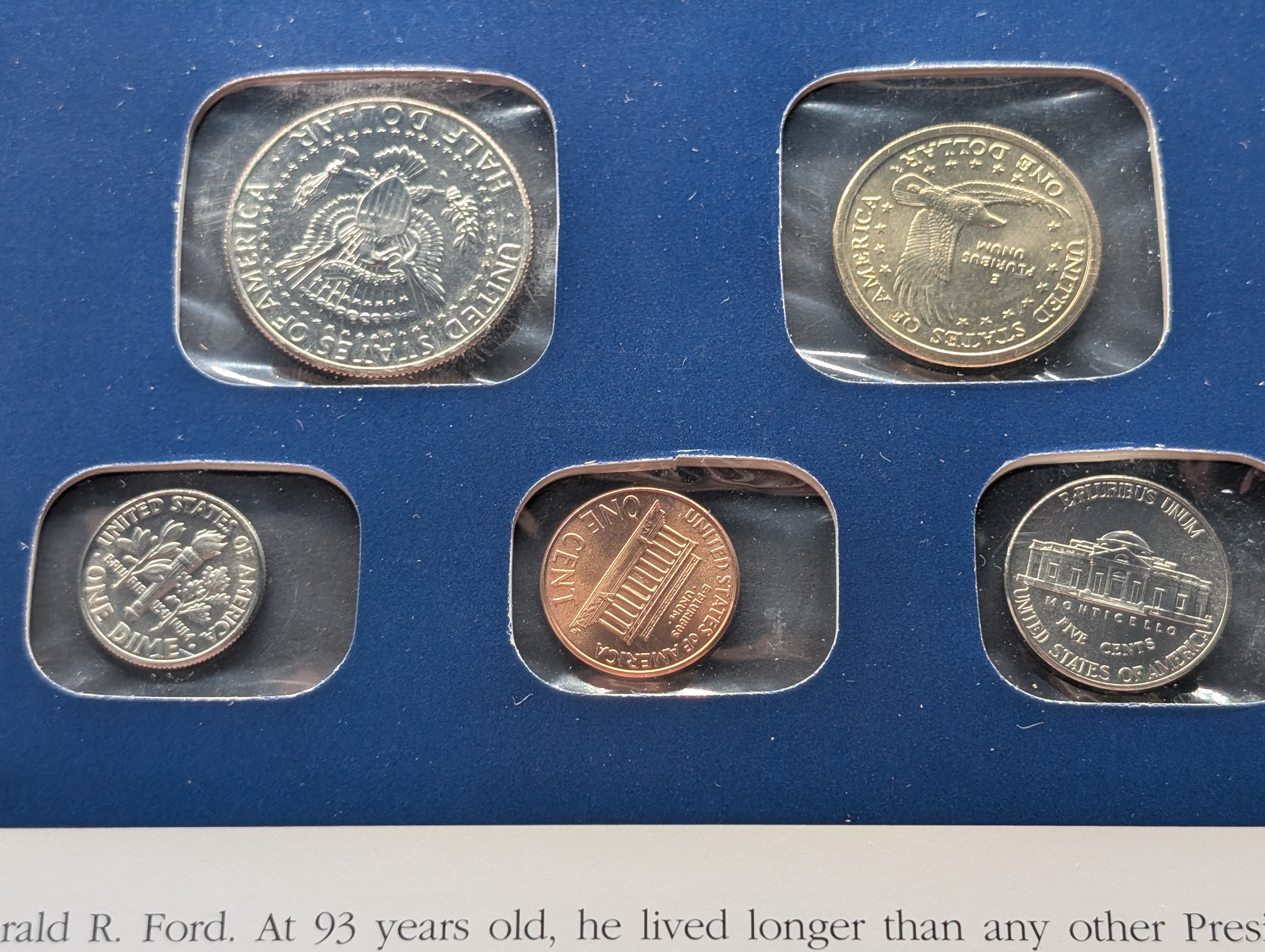 Partial 2006 P & D Uncirculated U.S. Postal Commemorative Society Coin & Stamp Panel "No Quarters"