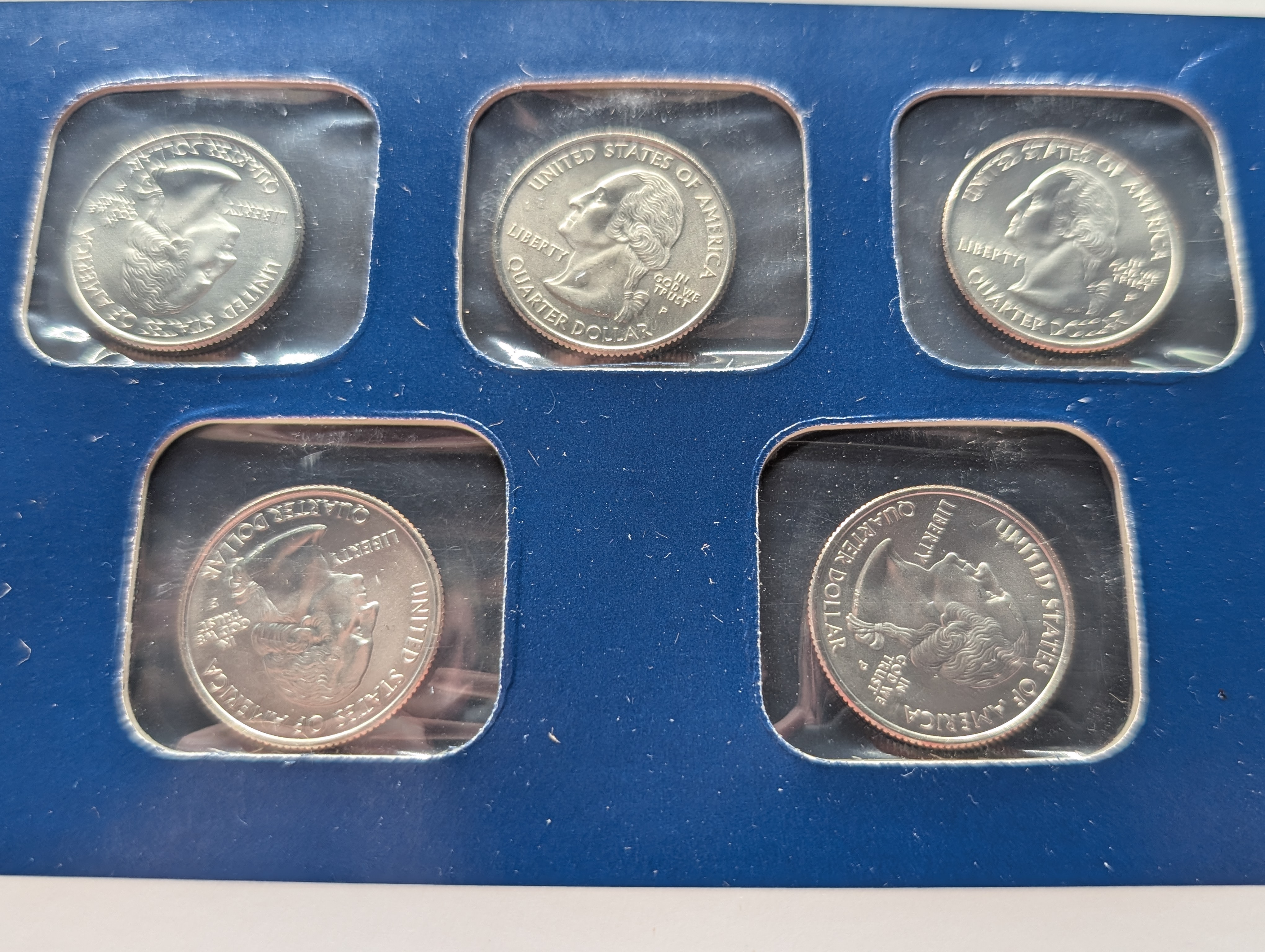 2006 P & D Uncirculated U.S. State Quarters "ONLY" Postal Commemorative Society Coin & Stamp Panel