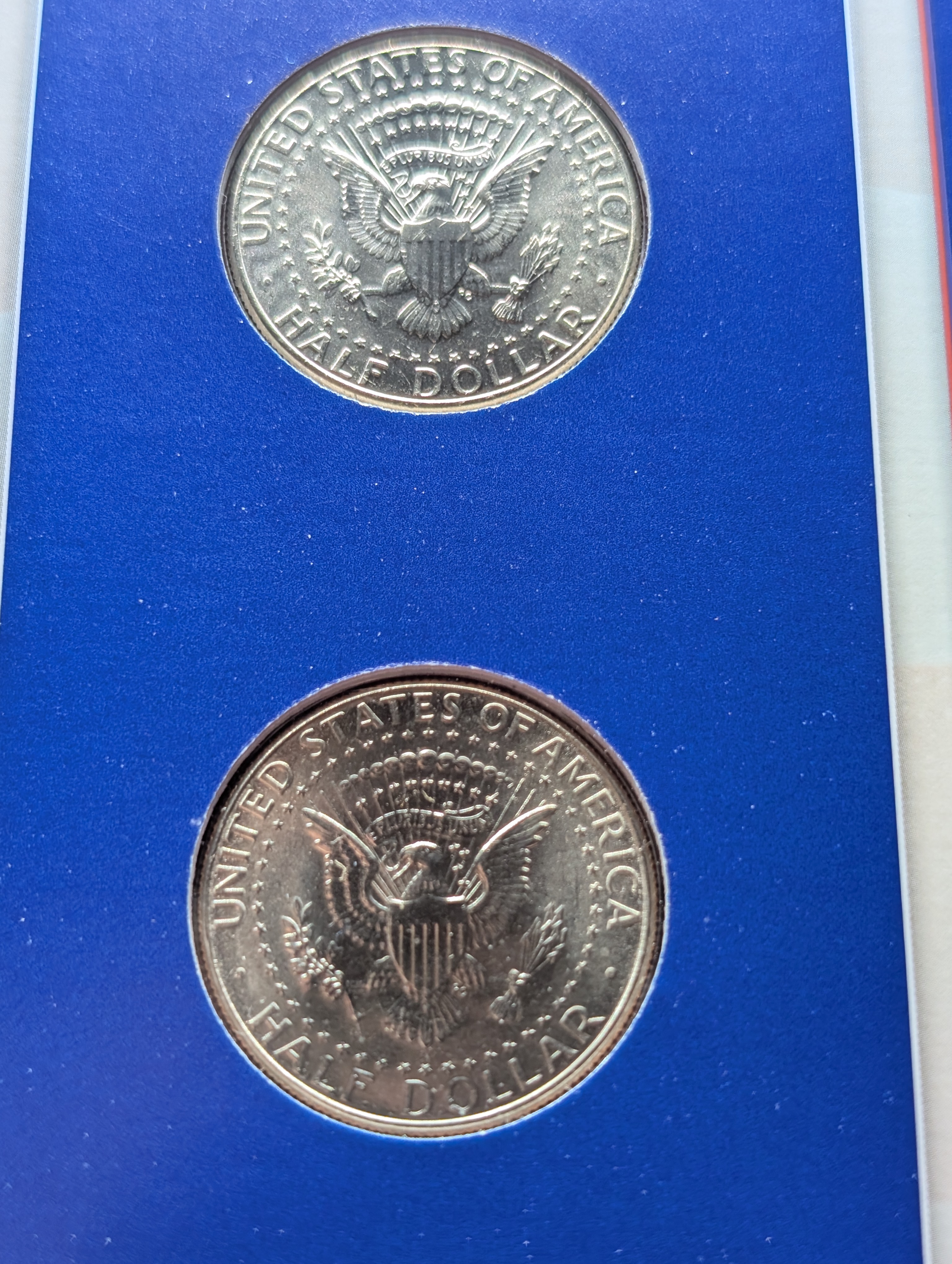 2003 P & D Kennedy Half Dollars Collectible Set By The Postal Commemorative Society