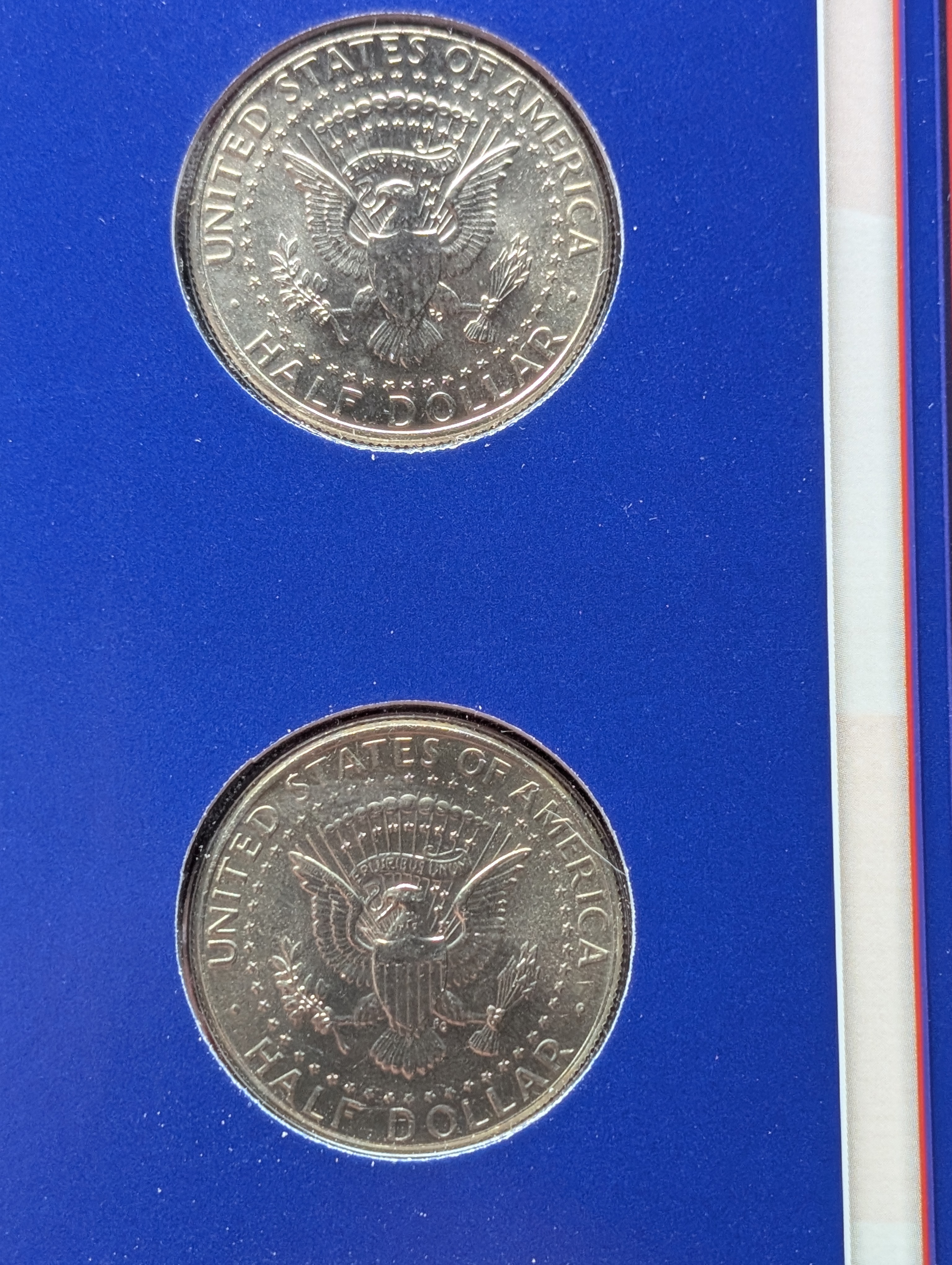 2007 P & D Kennedy Half Dollars Collectible Set By The Postal Commemorative Society