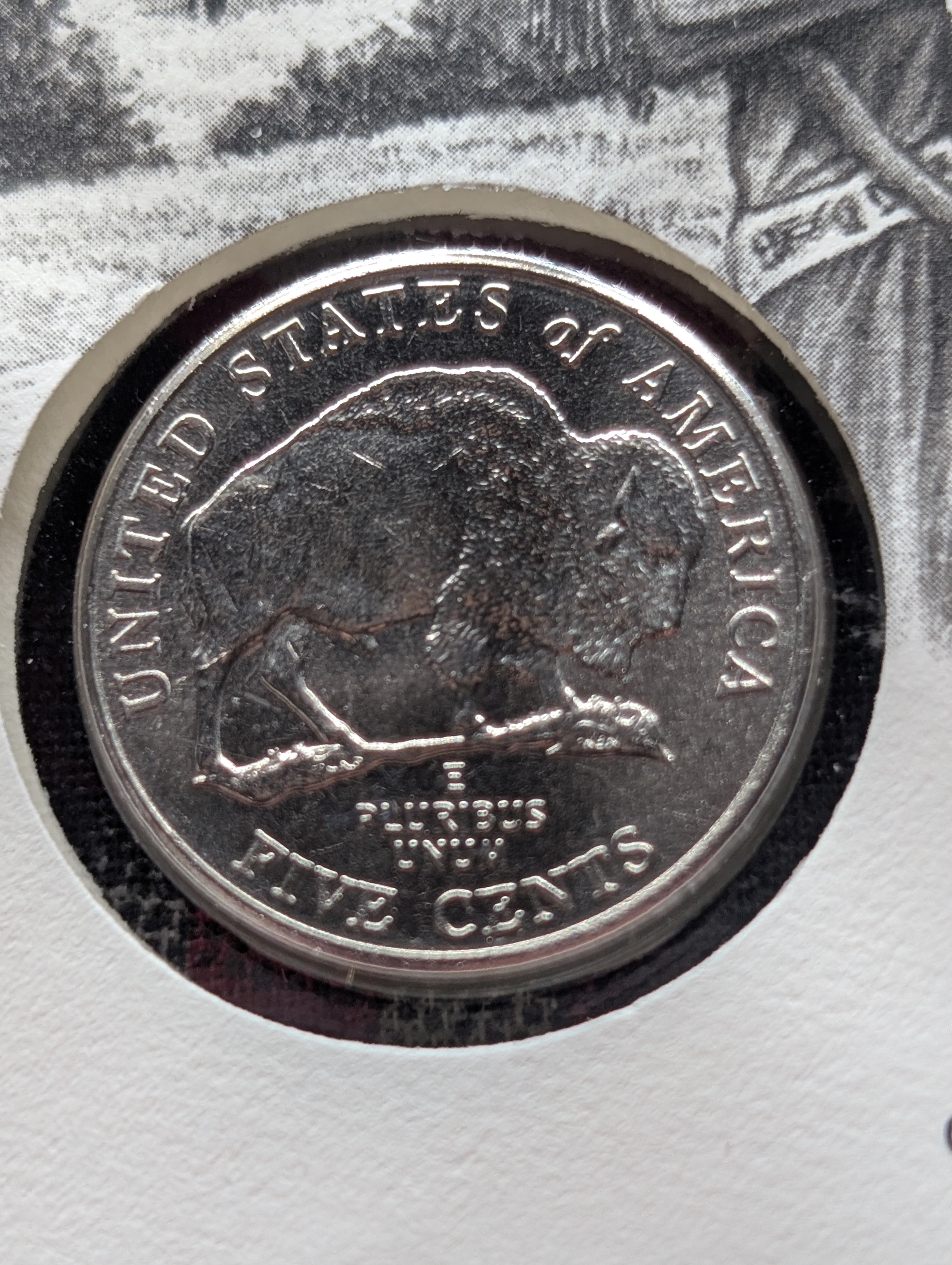 2005-D Jefferson Nickel With First Day Cachet