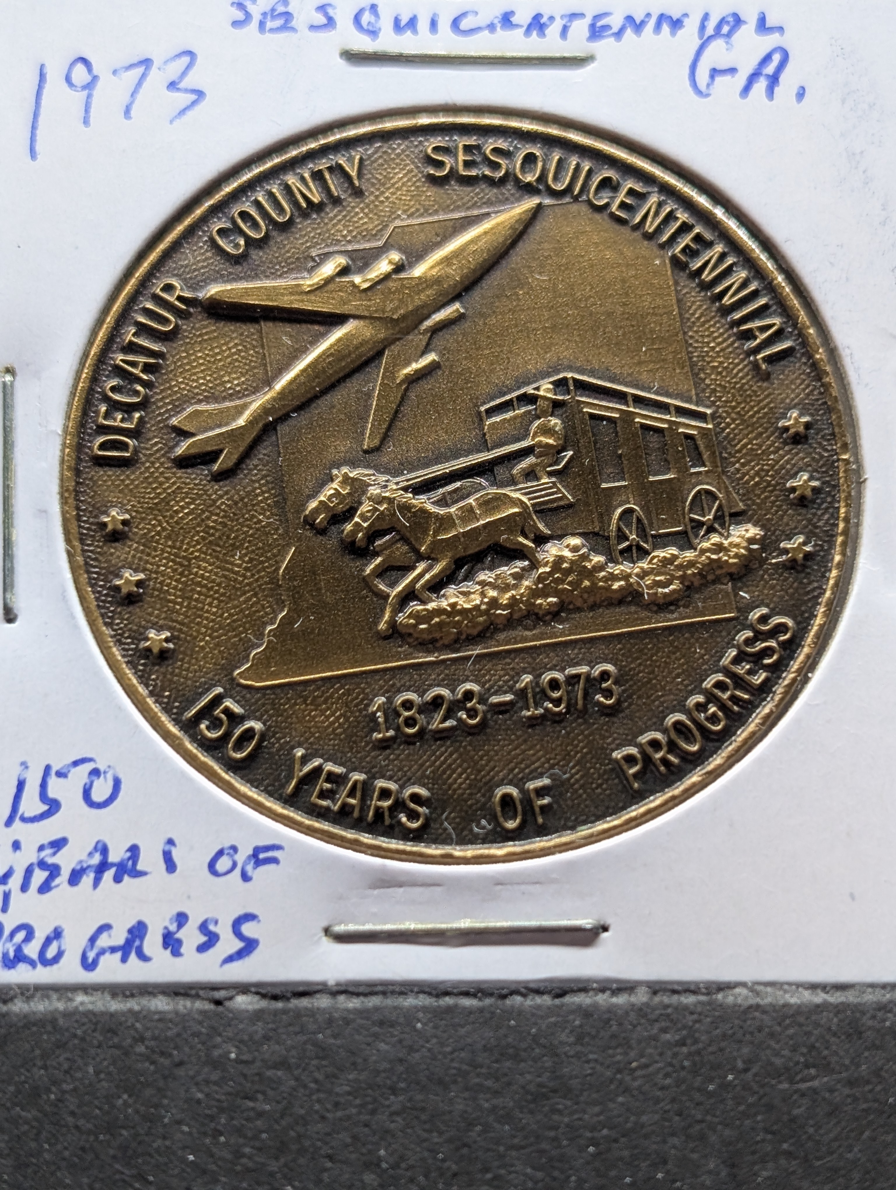 1973 Georgia 150 Year Sesquicentennial Medal