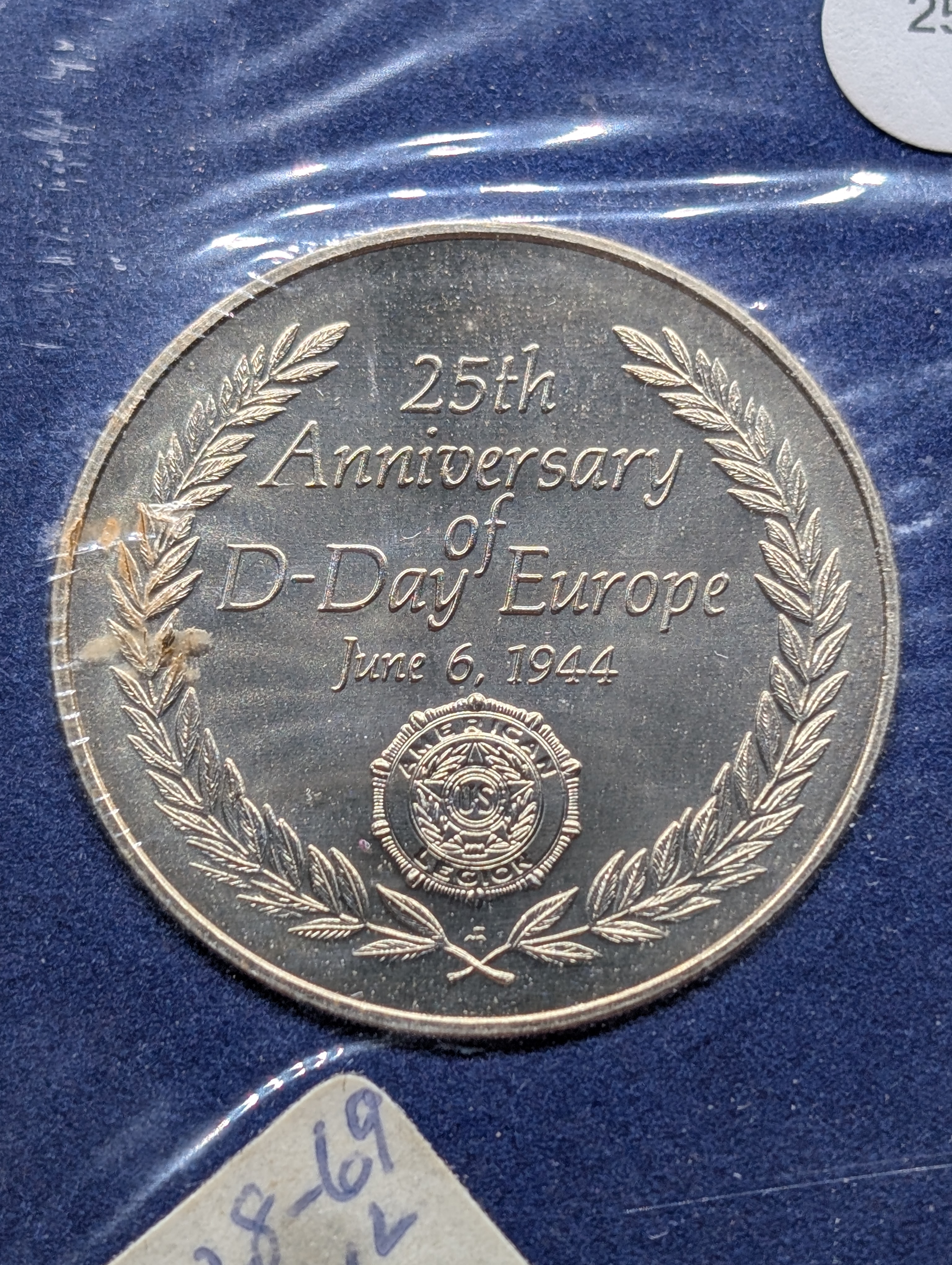 1944-1969 Commemorating The 25th Anniversary Of D-Day Medal