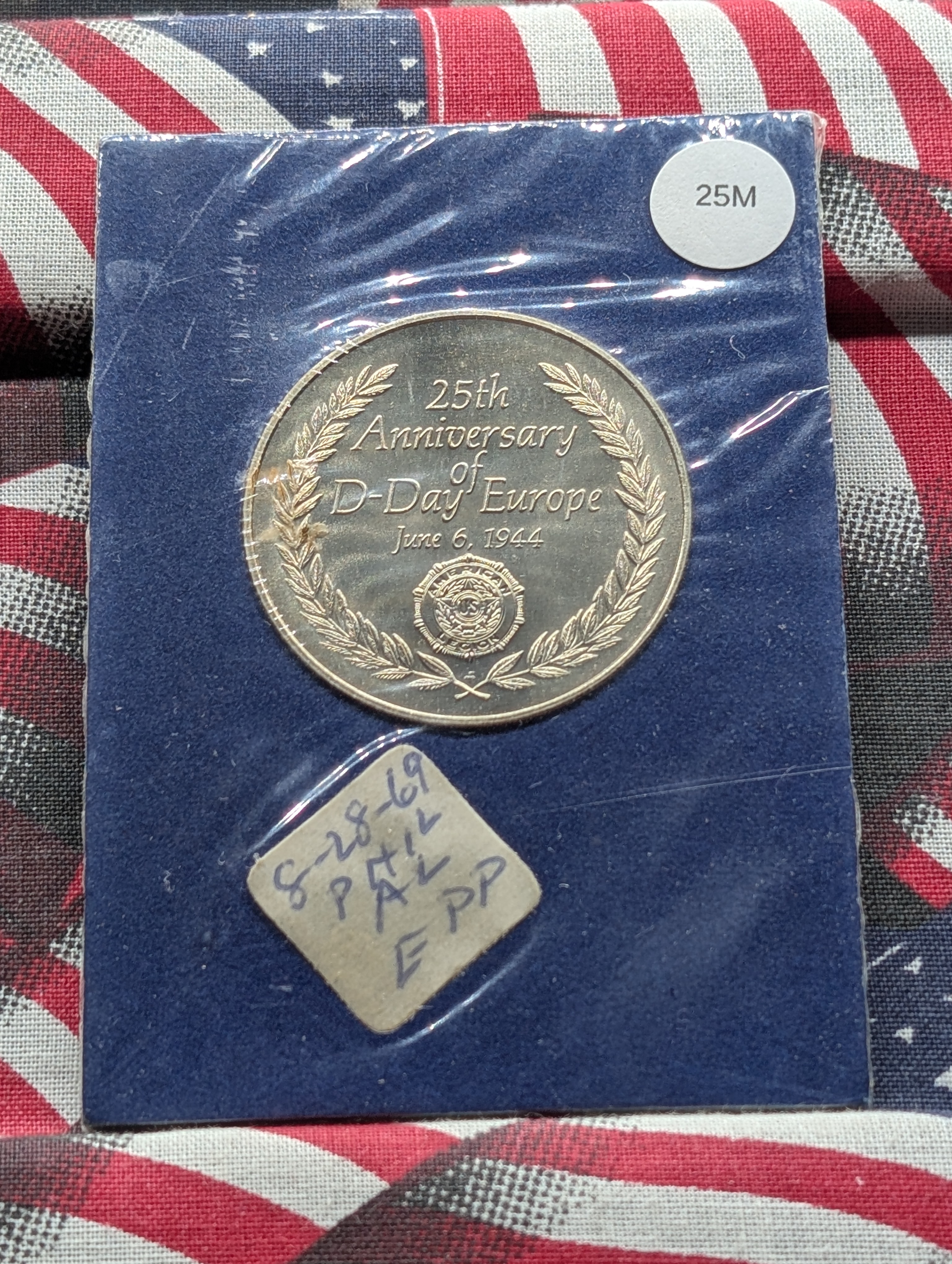 1944-1969 Commemorating The 25th Anniversary Of D-Day Medal