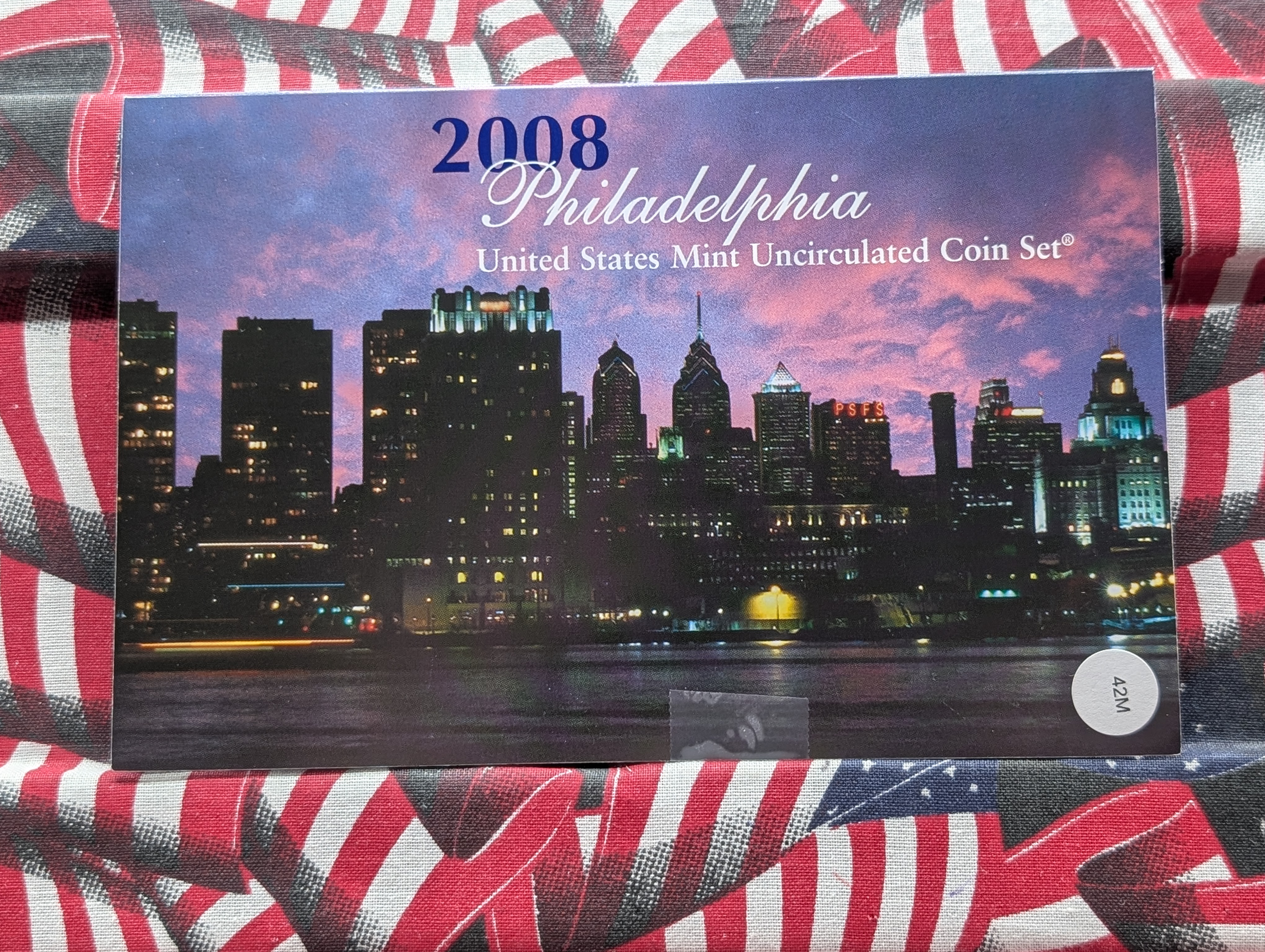 Partial 2008-P Only U.S. Mint Uncirculated Coin Set, Missing State Quarters - Only P Set
