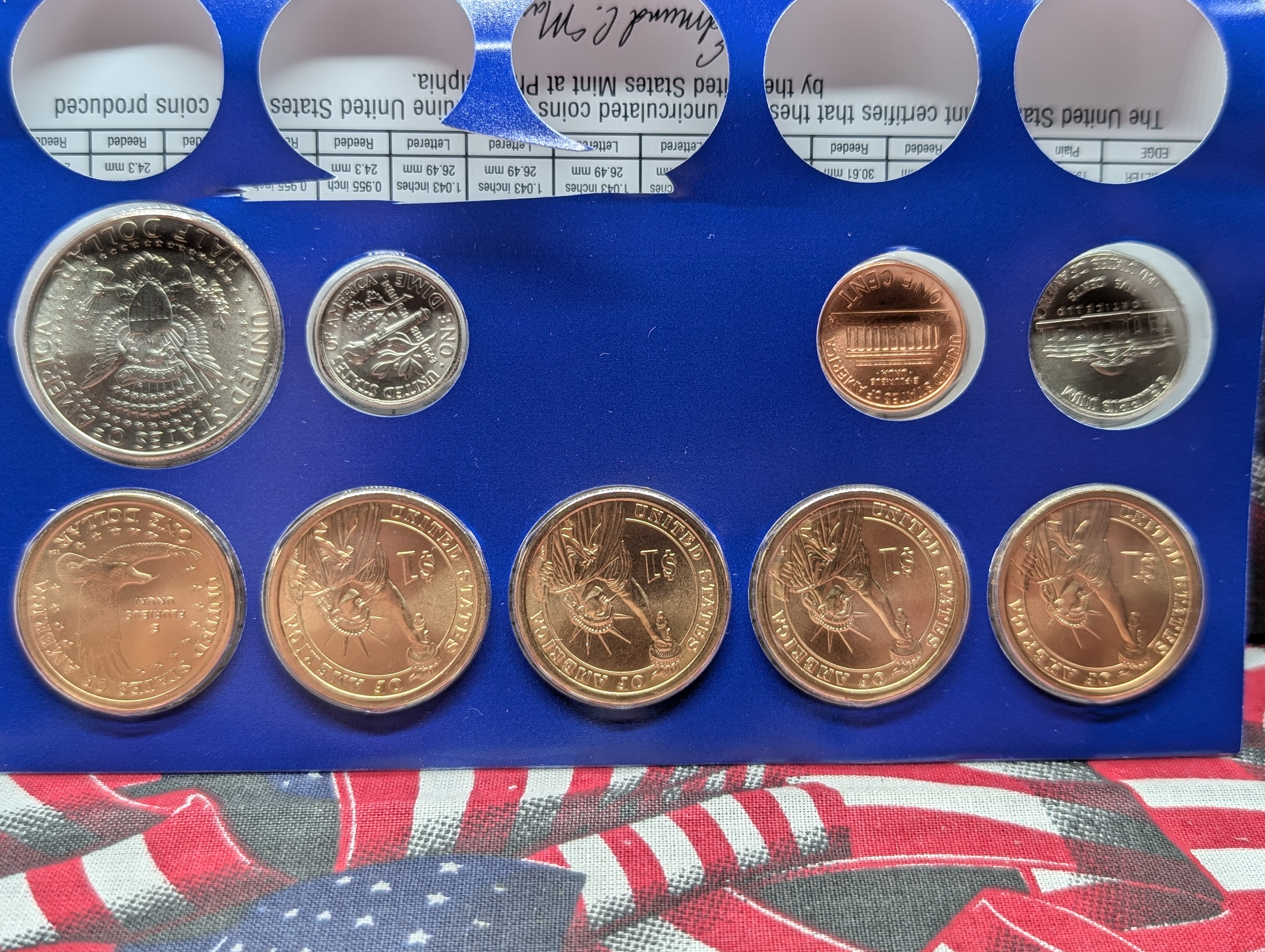 Partial 2008-P Only U.S. Mint Uncirculated Coin Set, Missing State Quarters - Only P Set