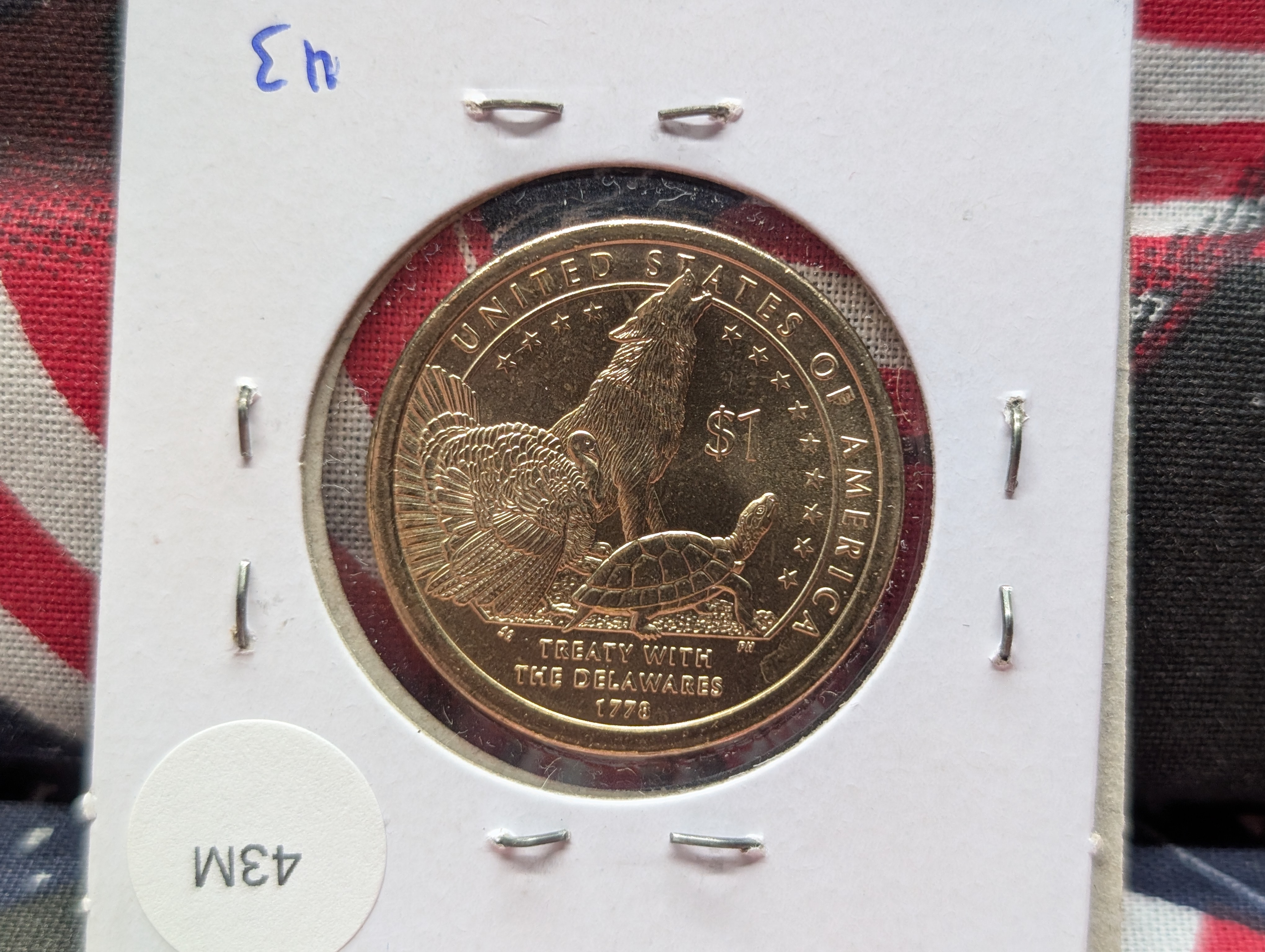 2013-P Sacagawea Dollar Coin, Treaty With The Delawares