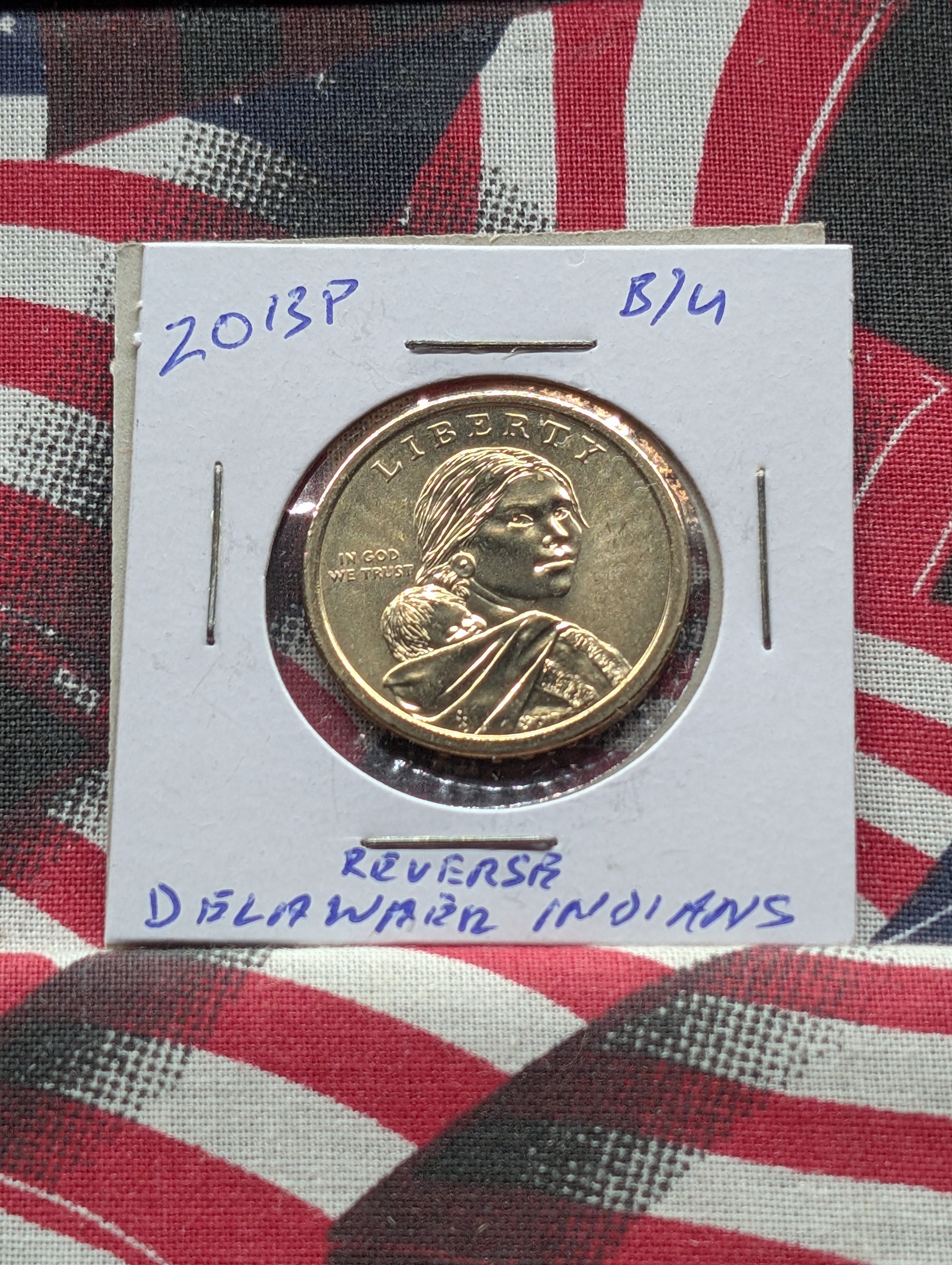 2013-P Sacagawea Dollar Coin, Treaty With The Delawares