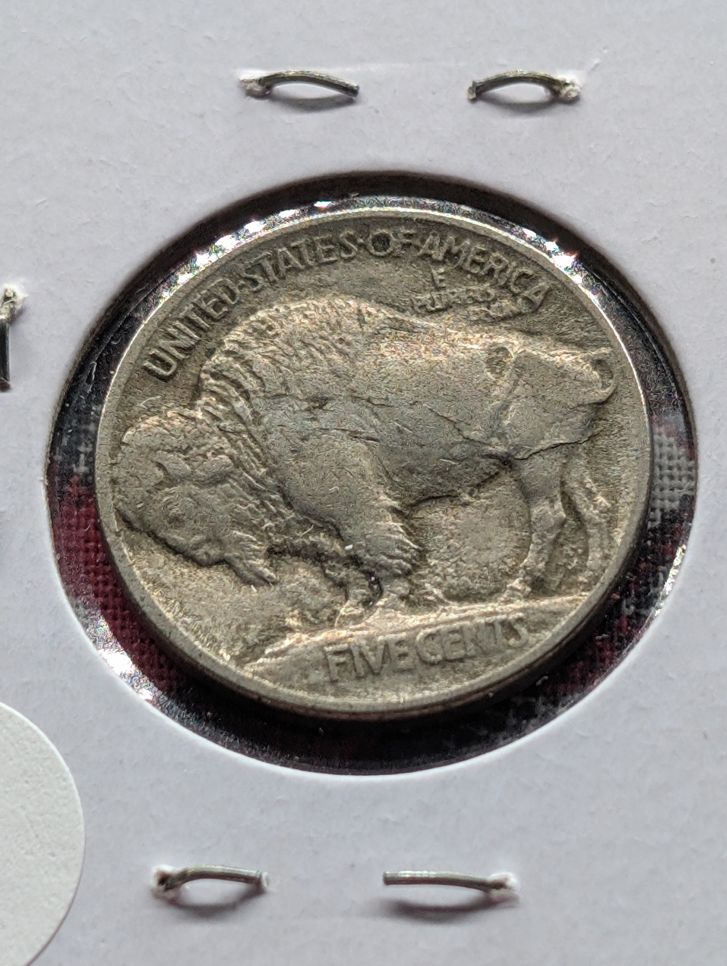 1913 Indian Head Buffalo Nickel, Variety 1, On Mound, w/Partial Horn