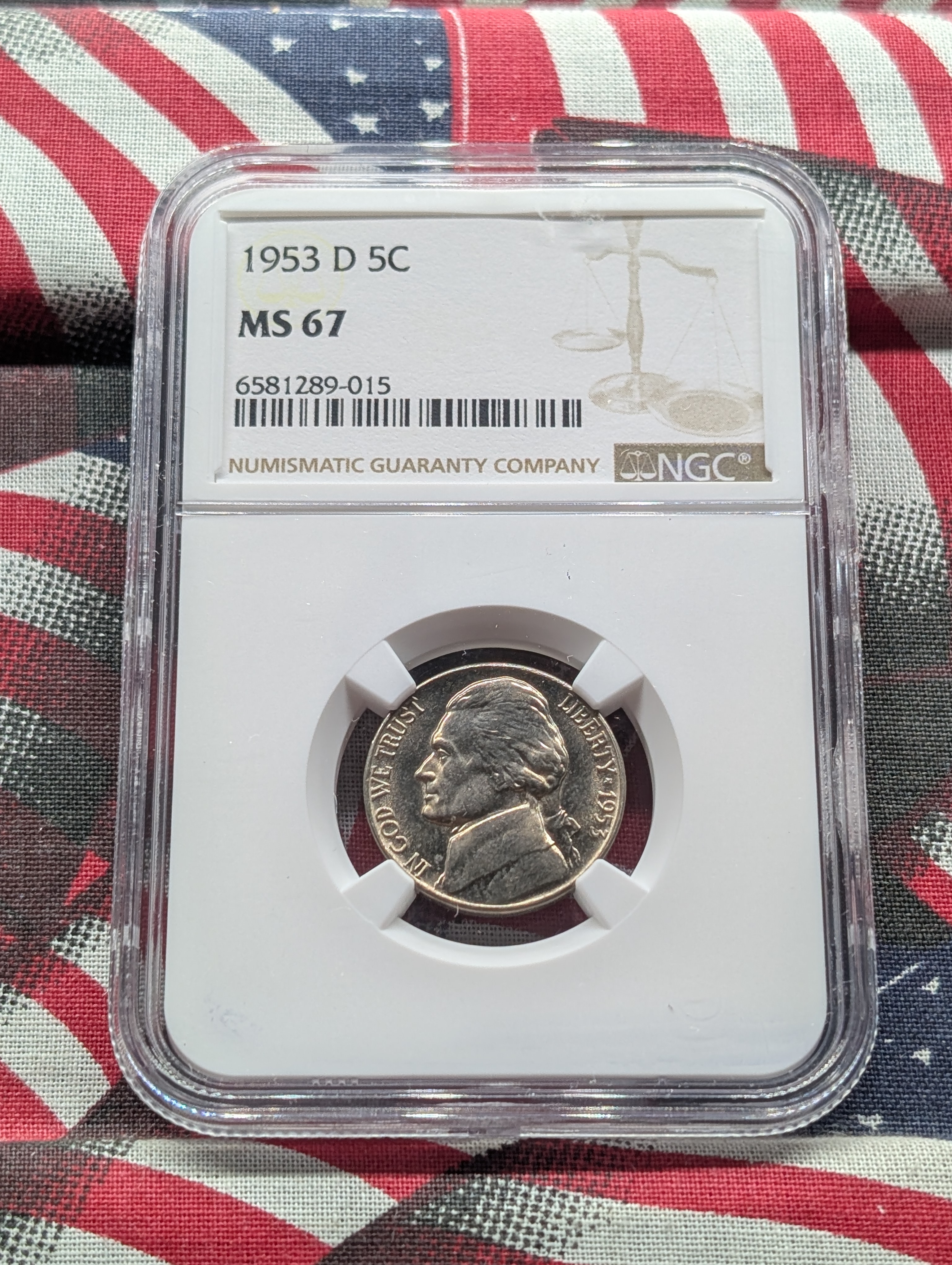 1953-D Jefferson Nickel NGC MS 67