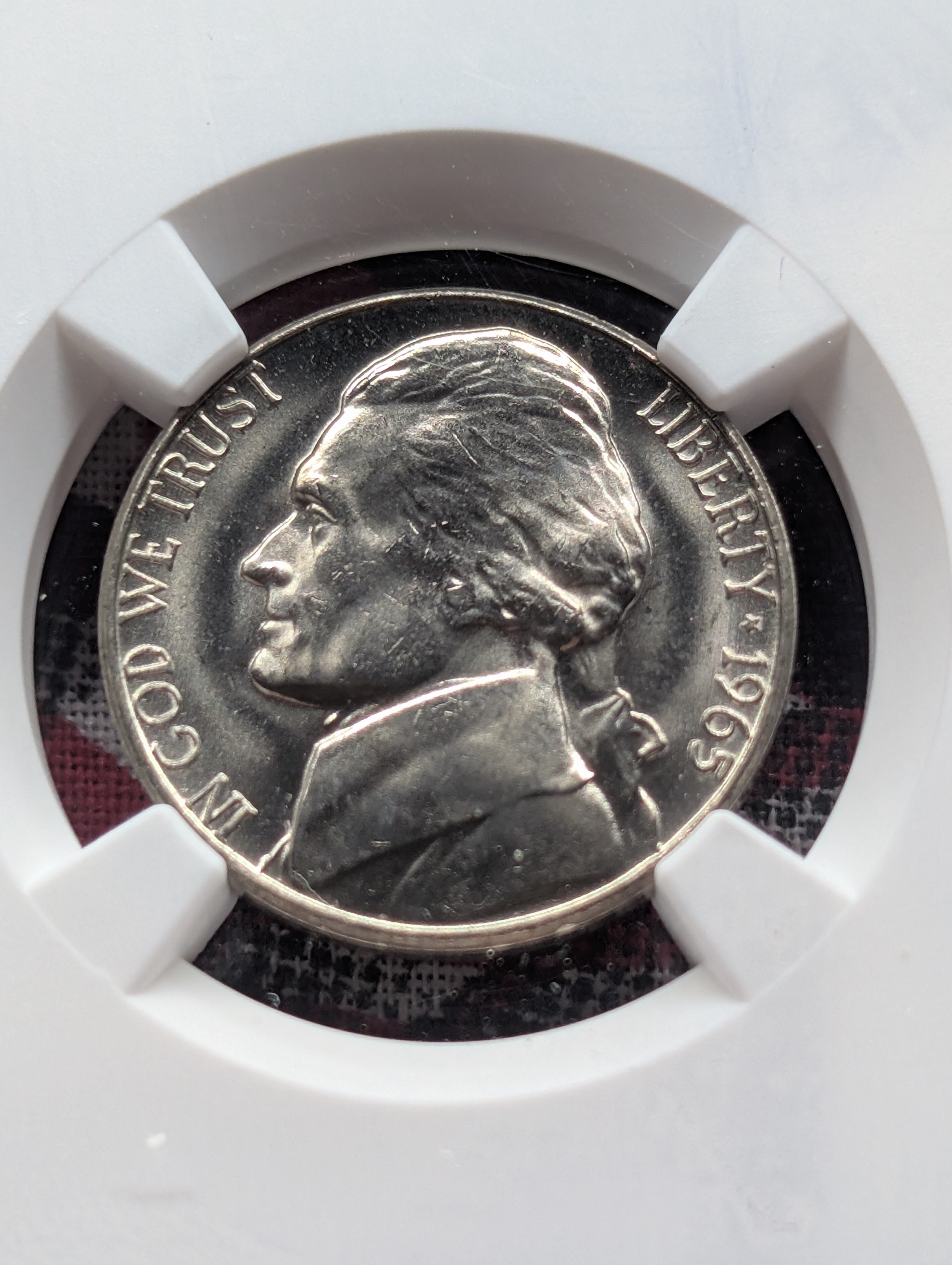 1965-P Jefferson Nickel NGC MS 67