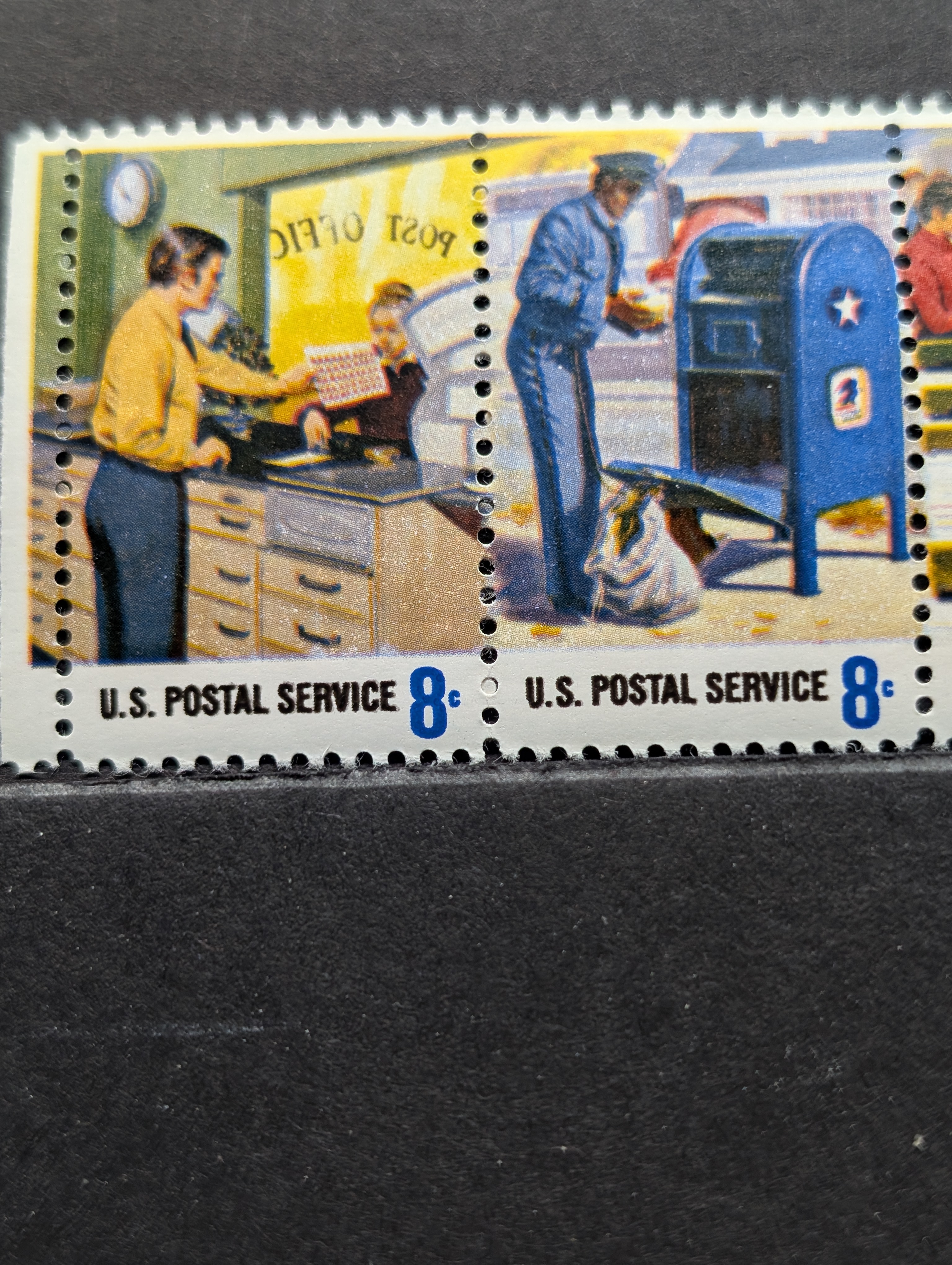 1973 Postal Service Employees Stamp Set, All Mint, Original Gum, Never Hinged