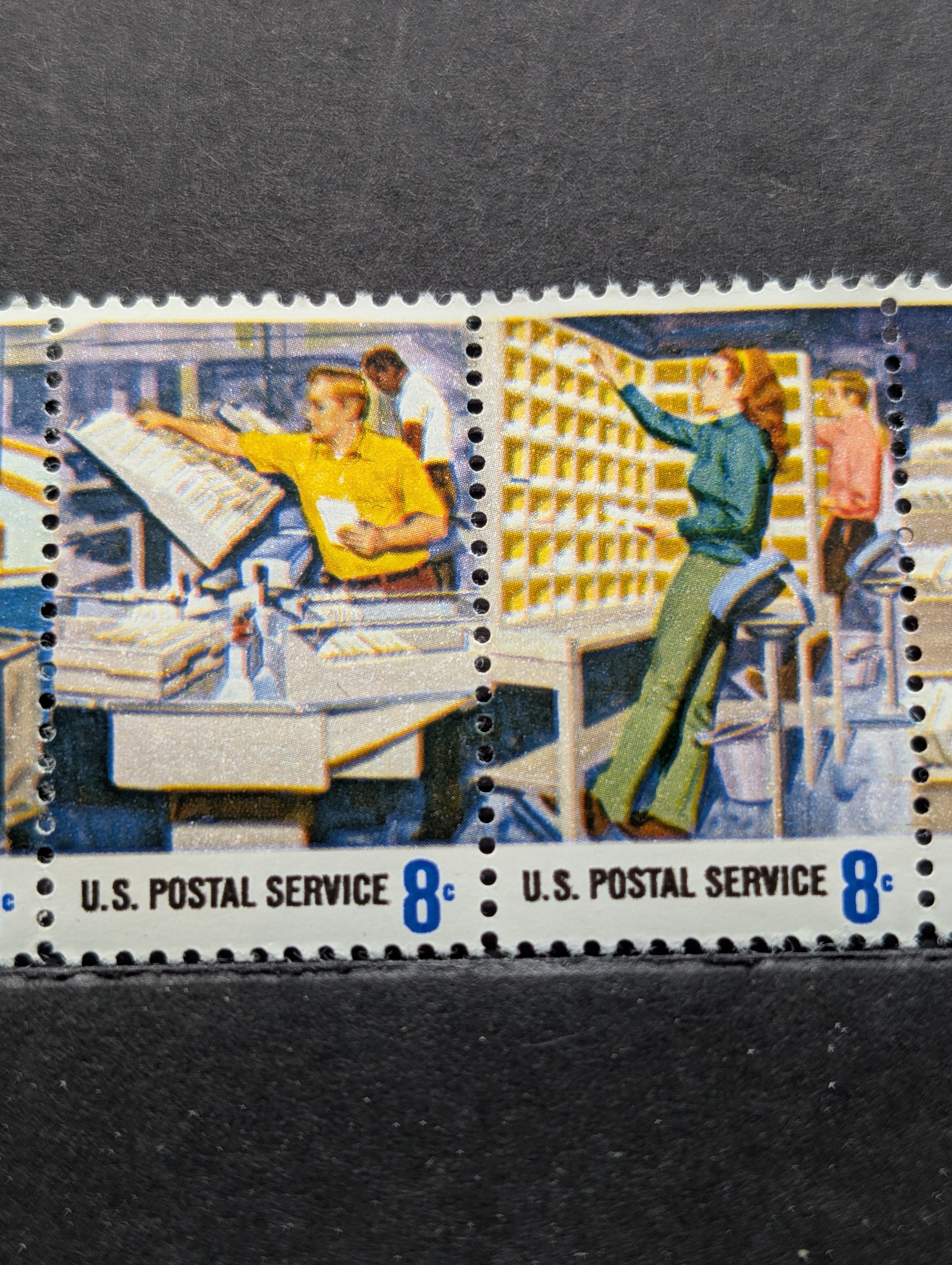 1973 Postal Service Employees Stamp Set, All Mint, Original Gum, Never Hinged