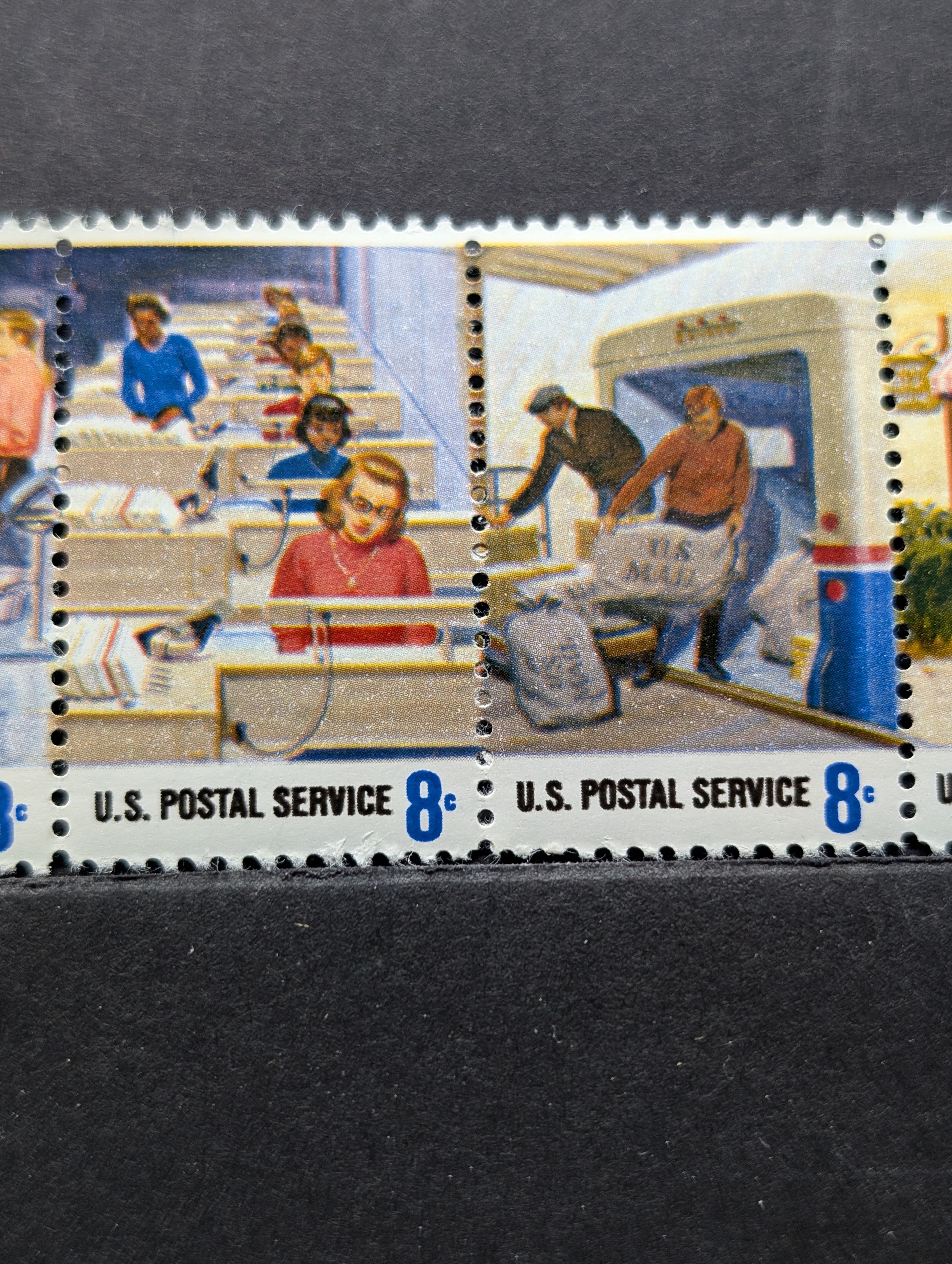 1973 Postal Service Employees Stamp Set, All Mint, Original Gum, Never Hinged