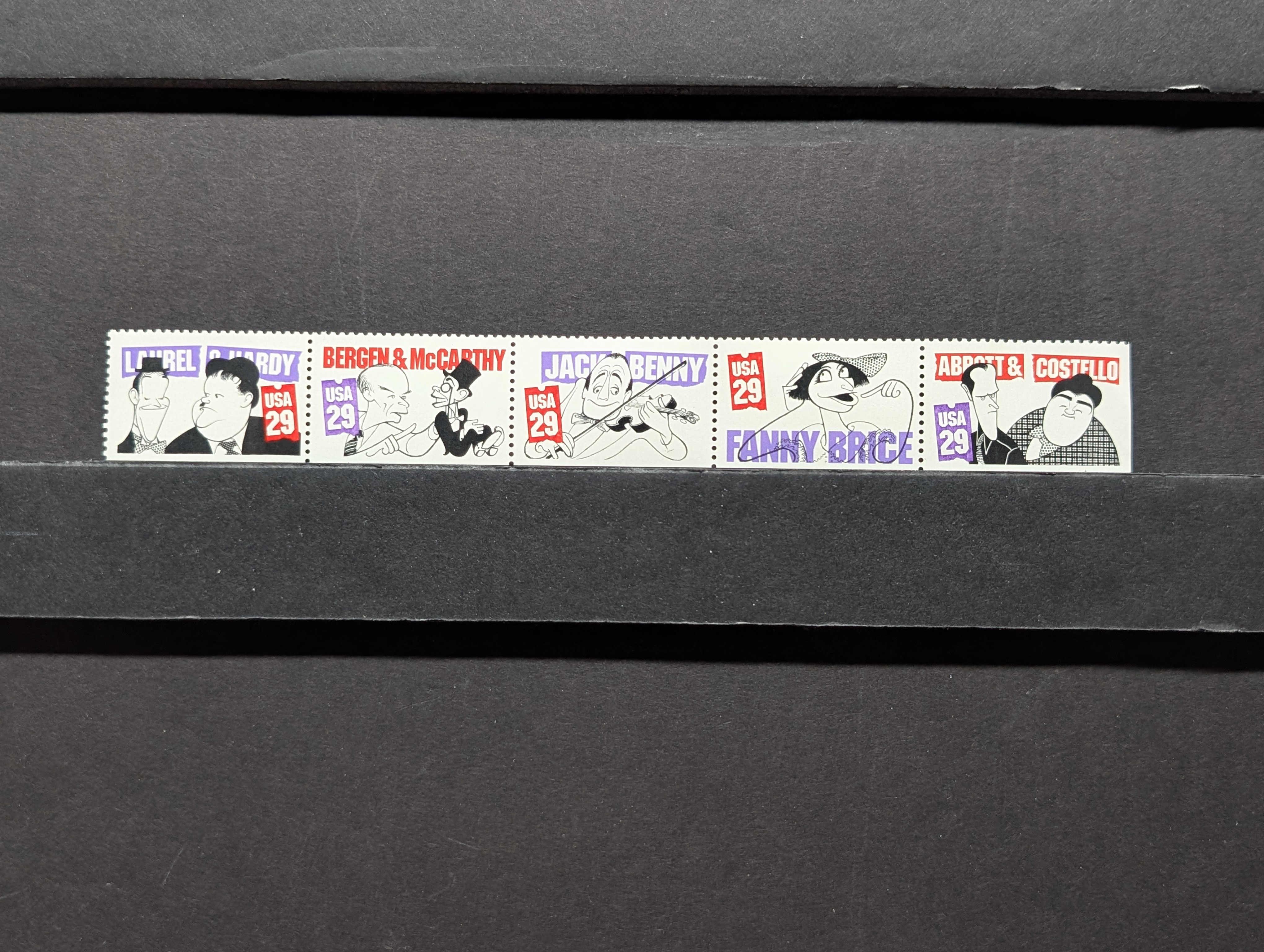 Comedians Stamp Set, All Mint, Original Gum, Never Hinged