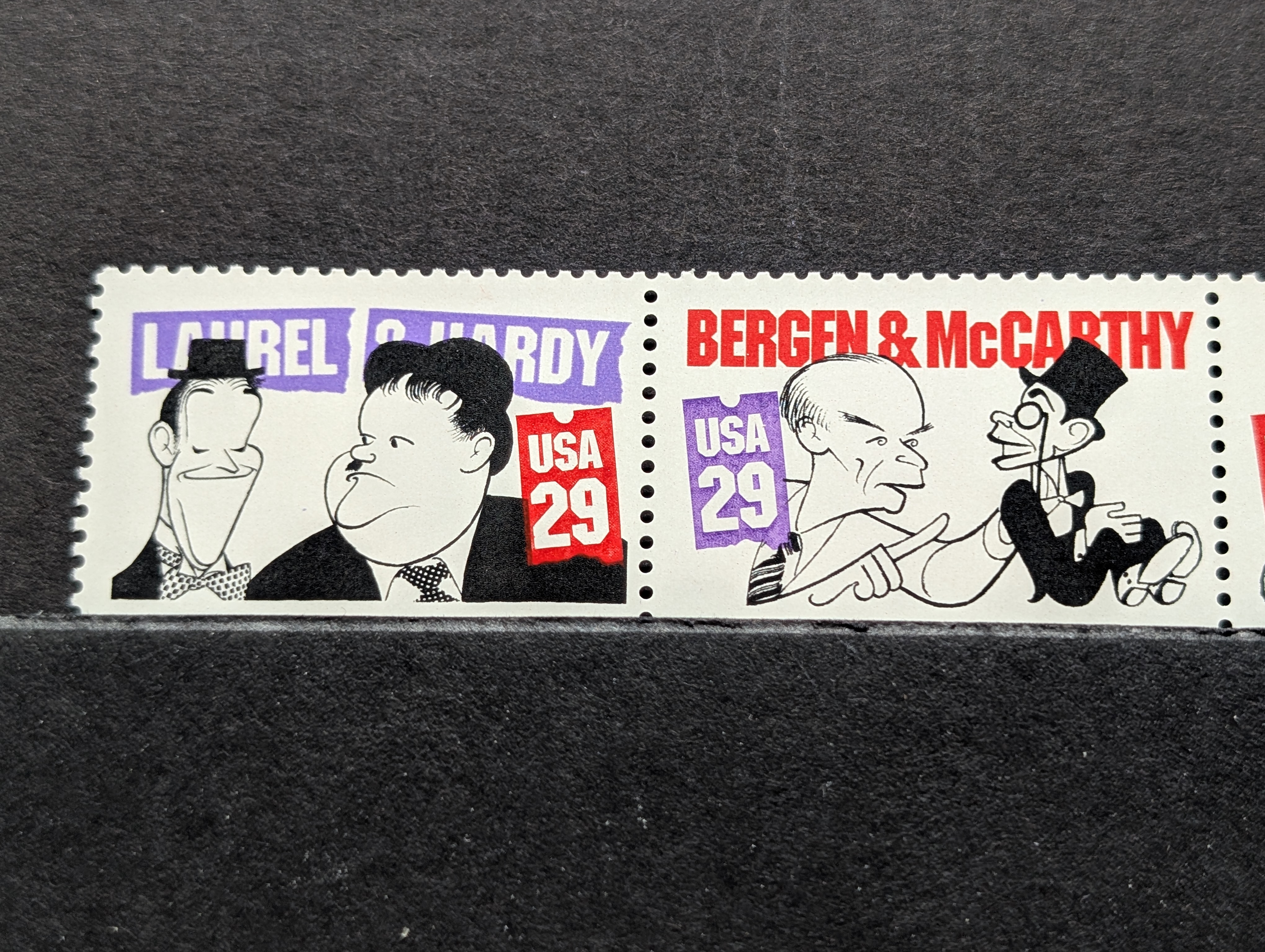 Comedians Stamp Set, All Mint, Original Gum, Never Hinged