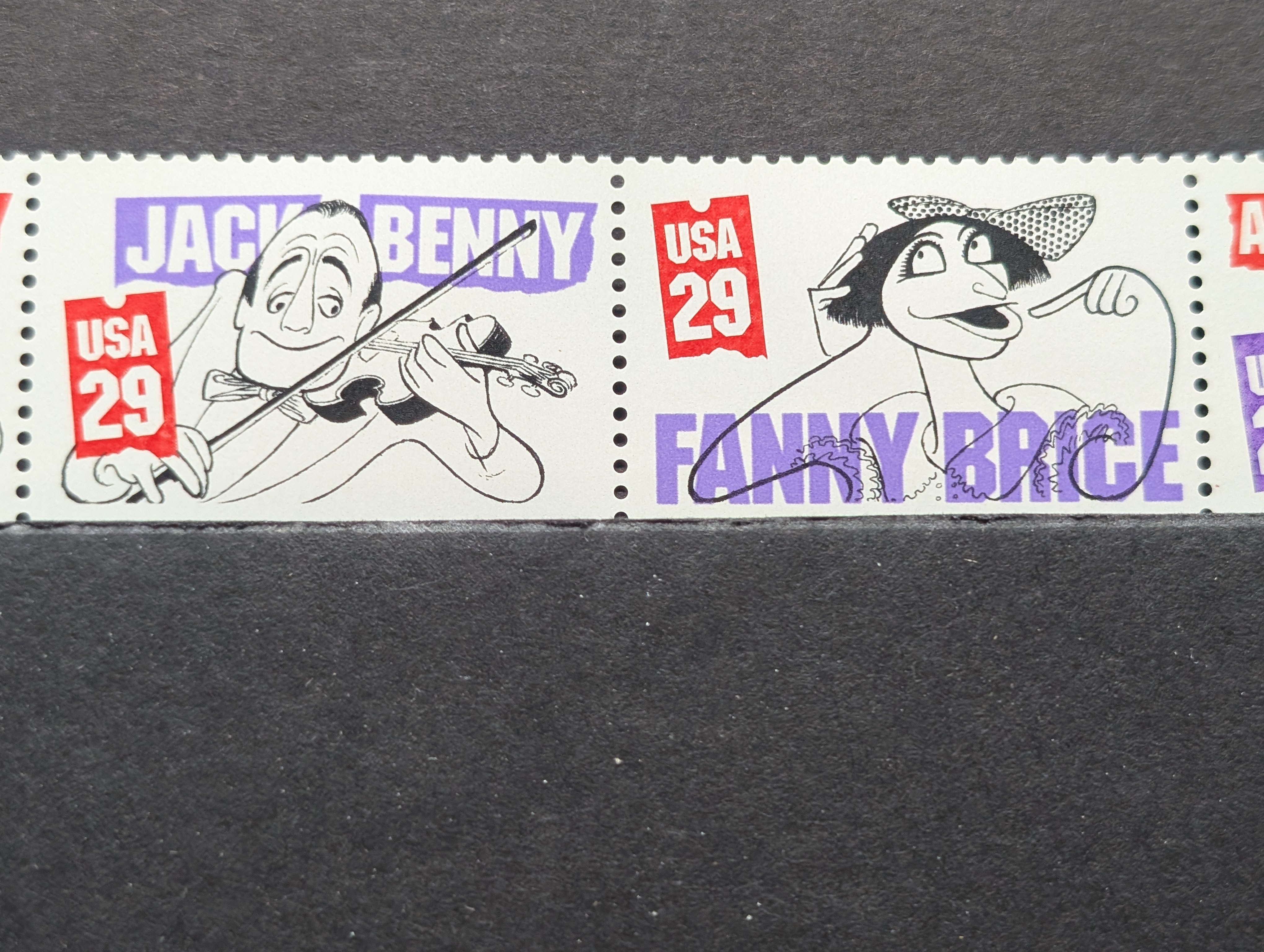 Comedians Stamp Set, All Mint, Original Gum, Never Hinged