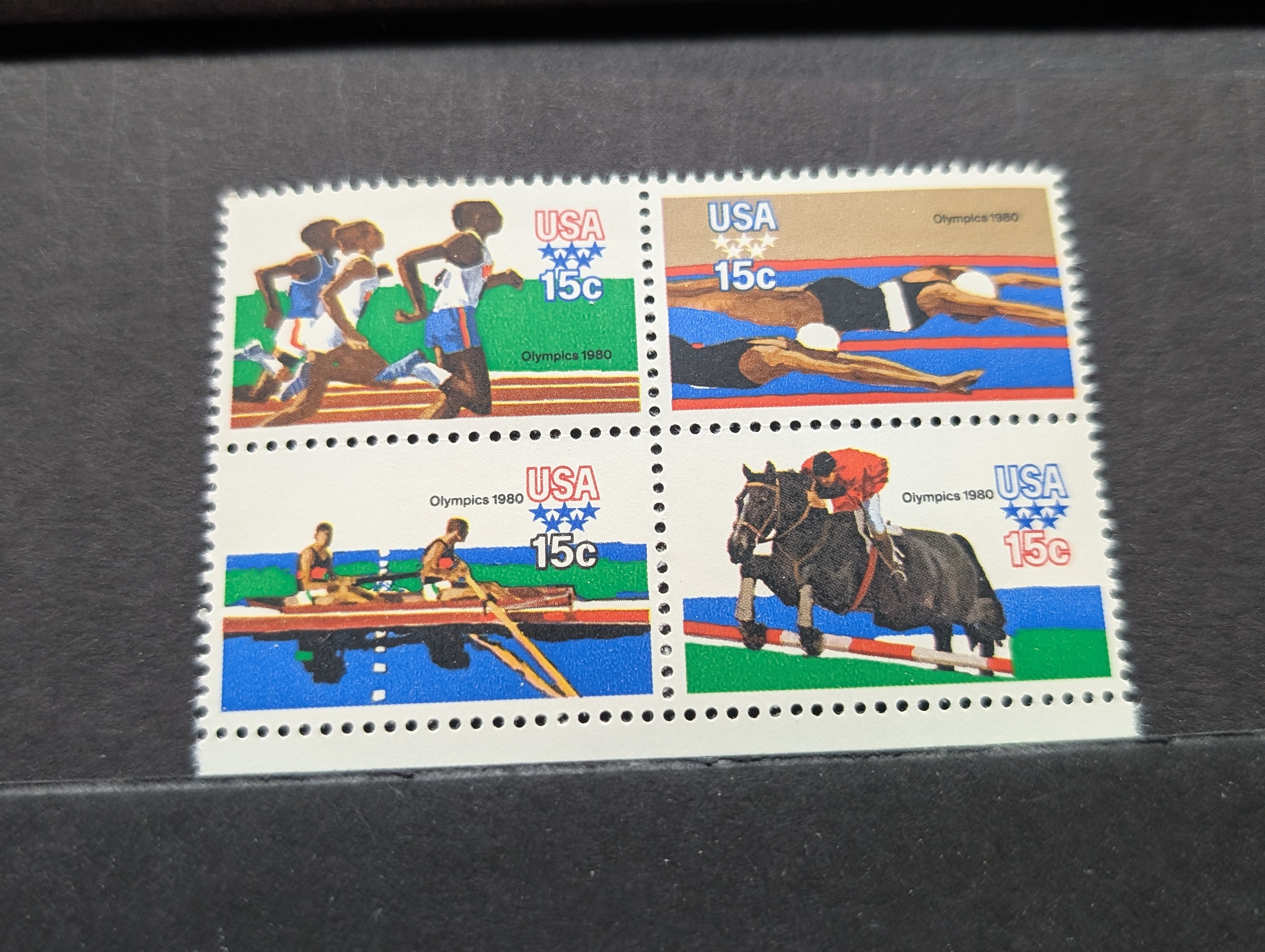 (10) Assorted U.S. Four Blocks Of Stamps, All Mint, Original Gum, Never Hinged