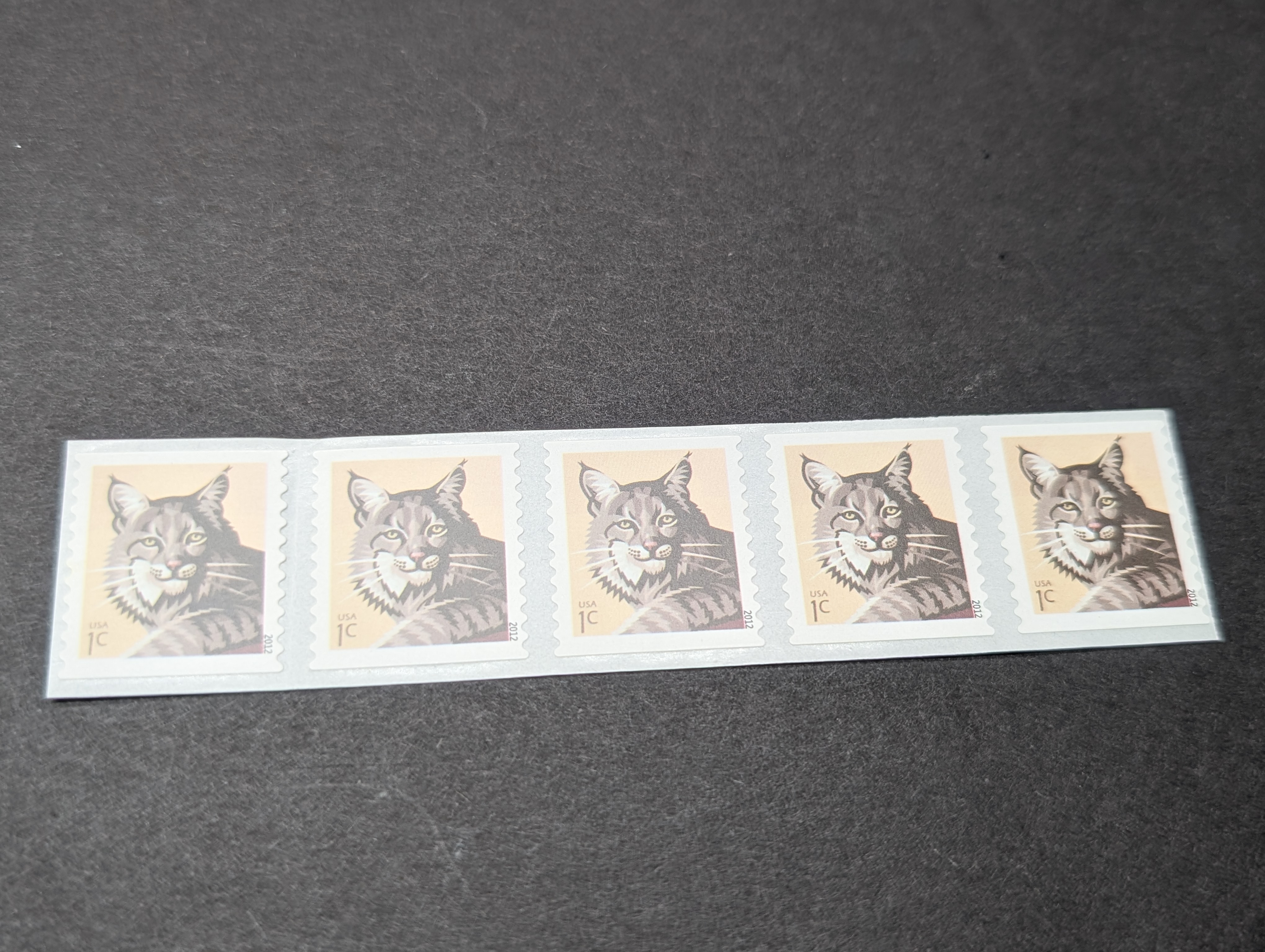 (5) Assorted U.S. Strip Sets Of Stamps, All Mint, Original Gum, Never Hinged