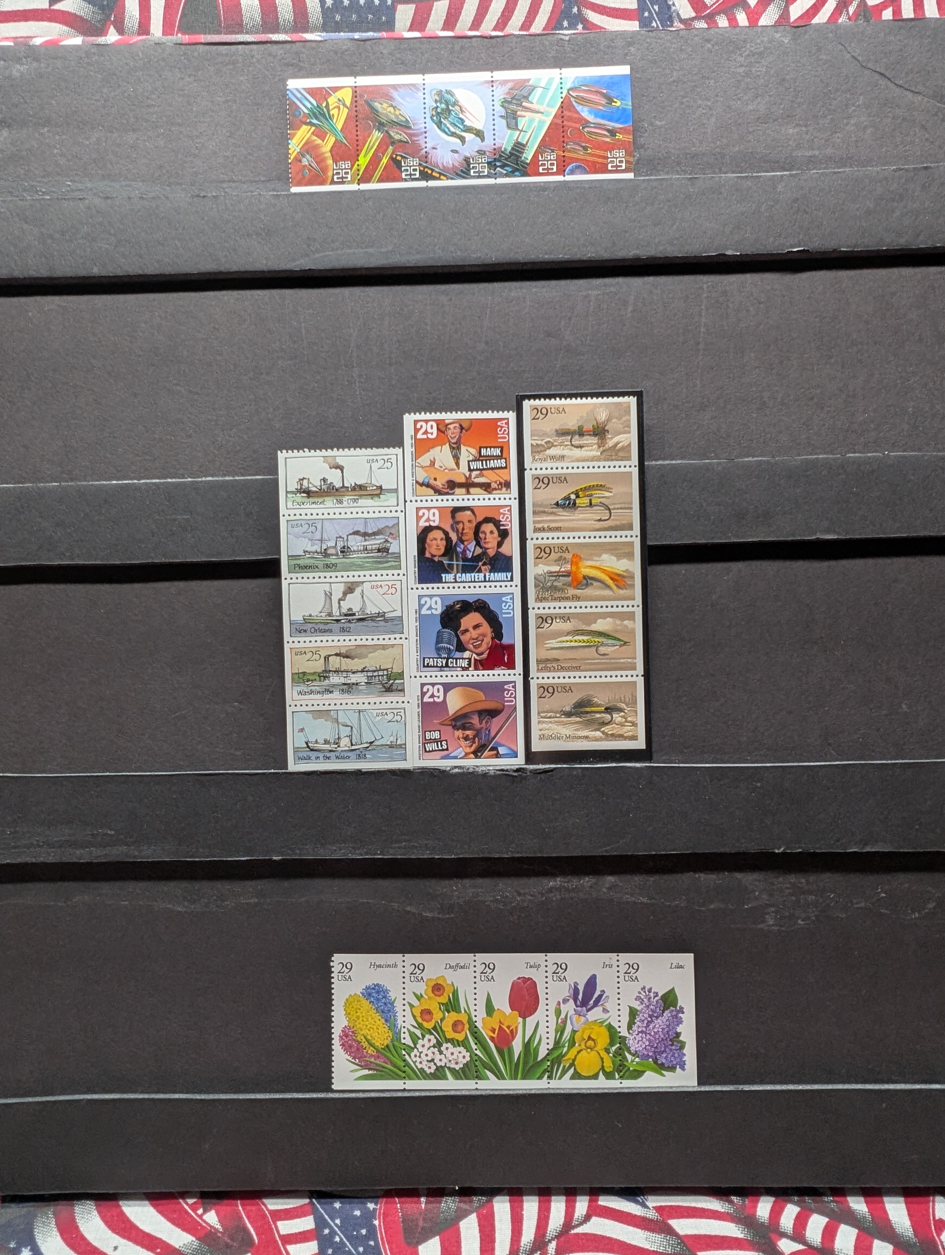 (5) Booklet Panes Of Stamps, All Mint, Original Gum, Never Hinged