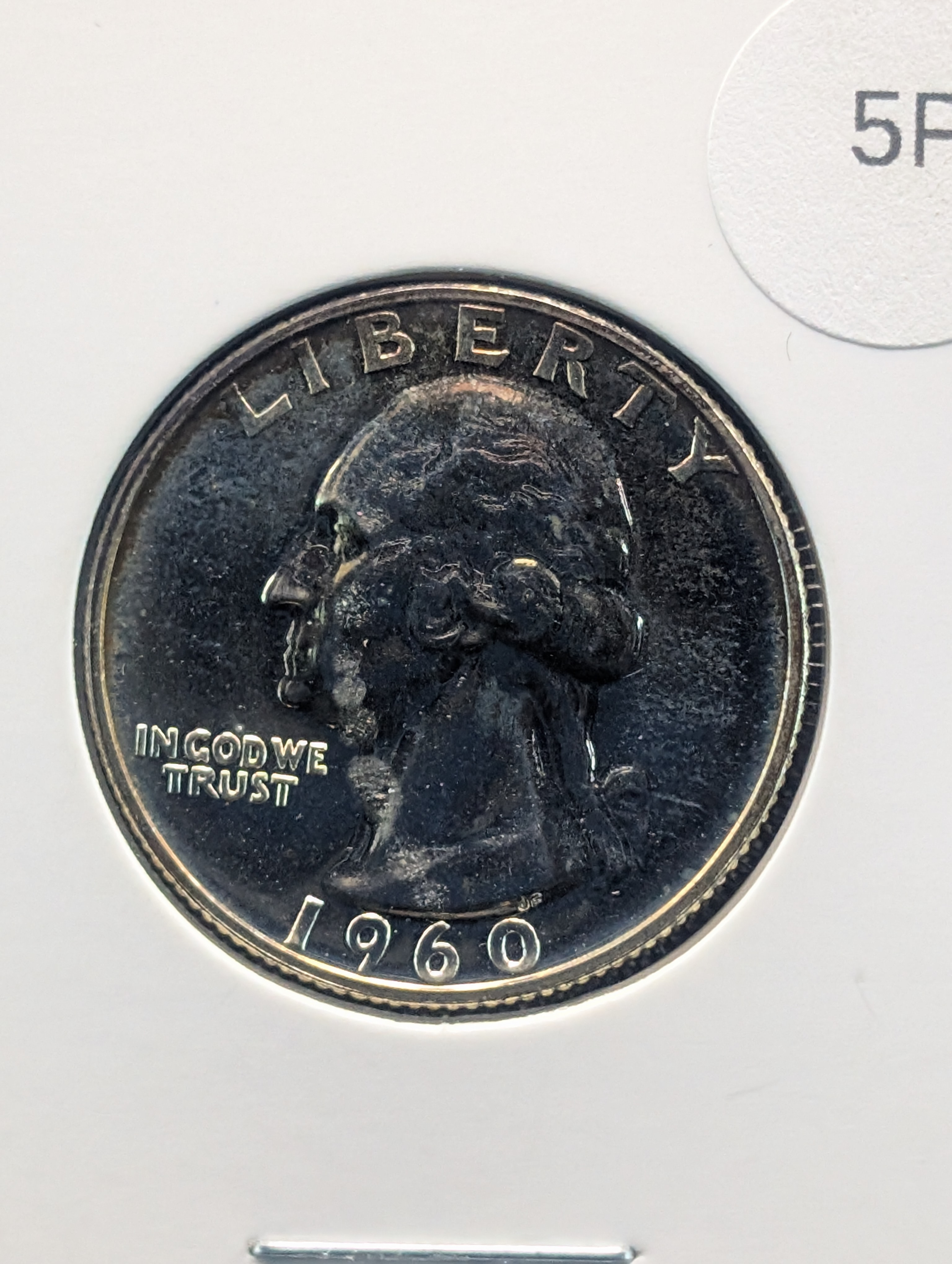 1960 Washington Proof Quarter, 90% Silver