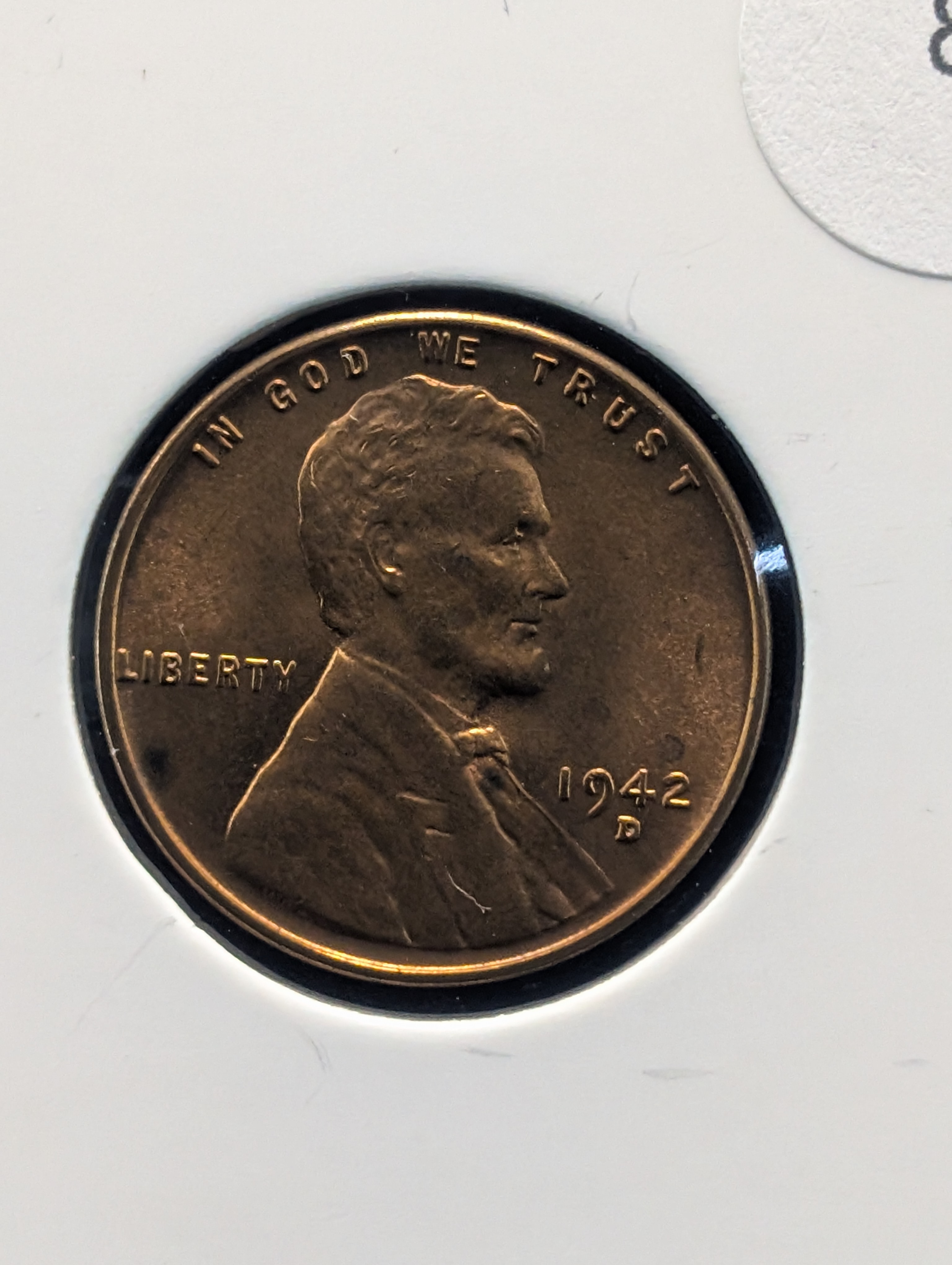 1942-D Lincoln Wheat Cent, Full Wheat Lines