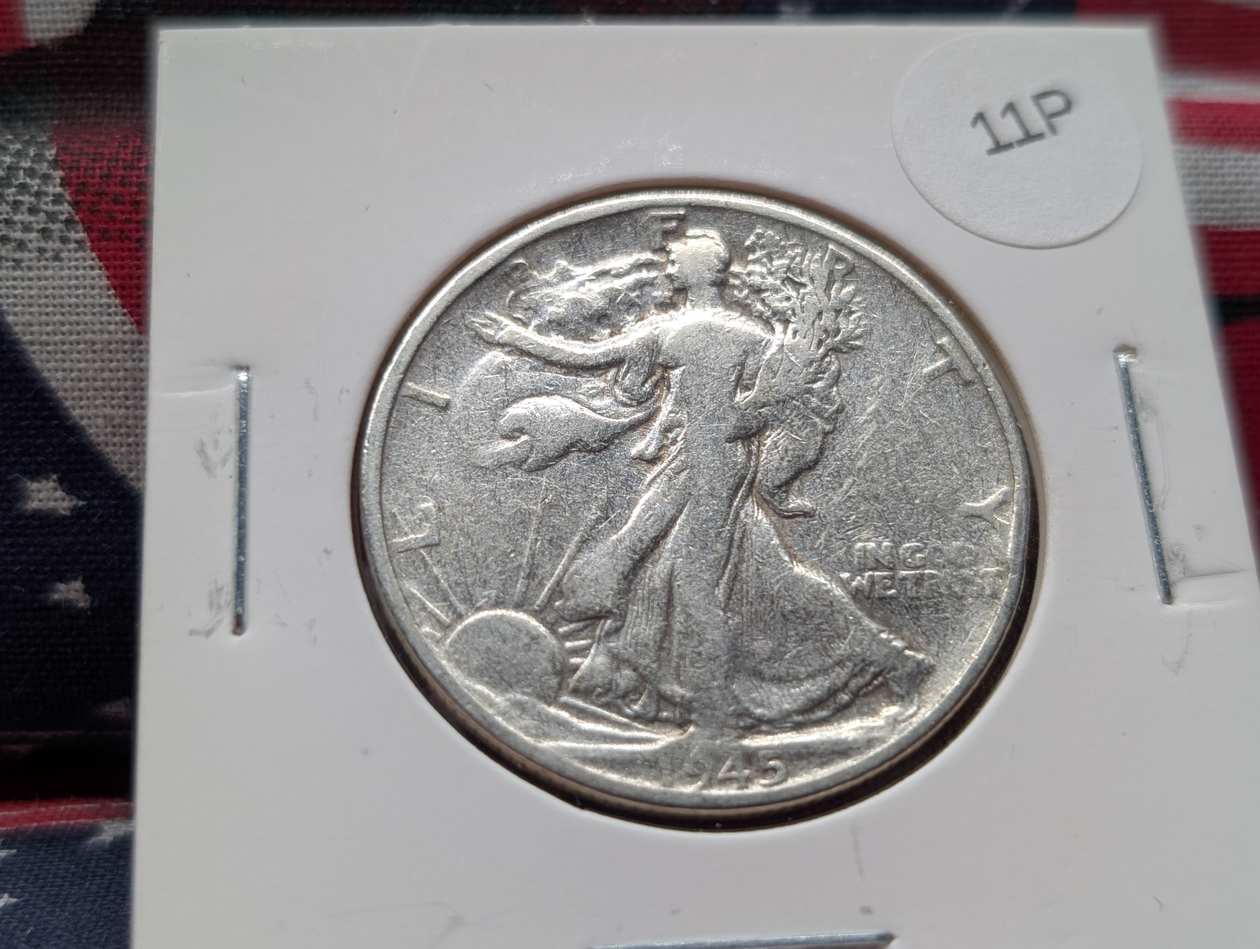 1945-S Walking Liberty 90% Silver Half Dollar