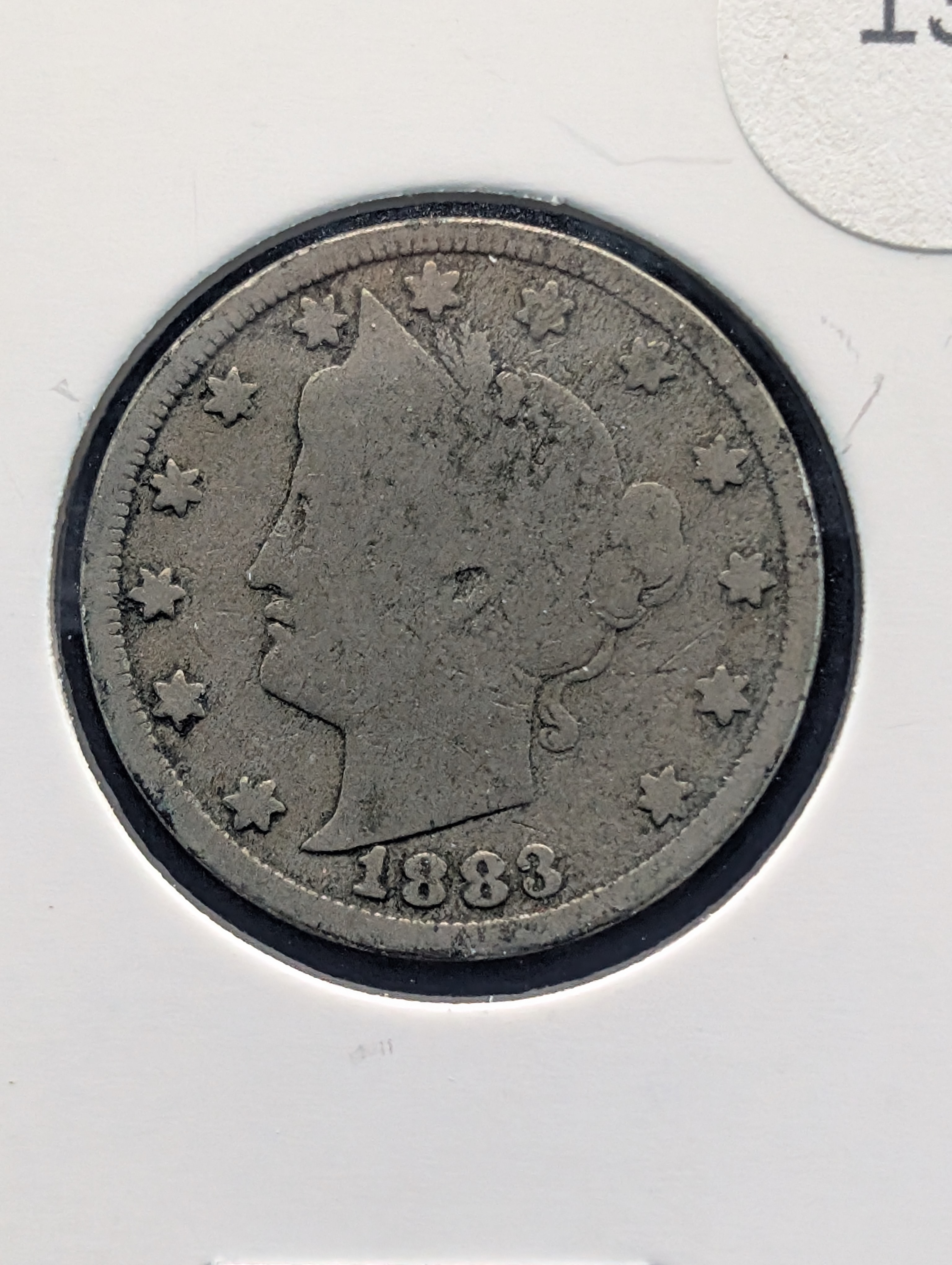 1883 No Cents Liberty Head V Nickel