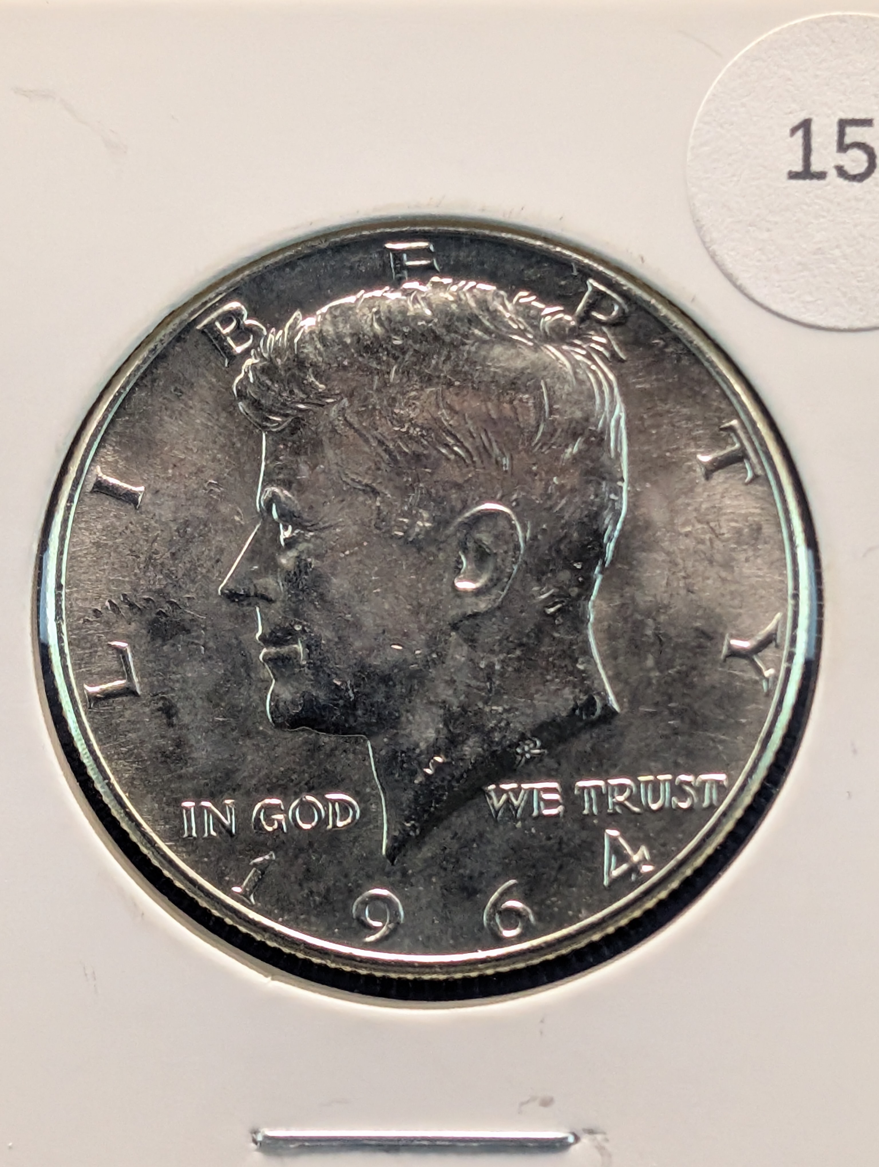 1964-P Kennedy Half Dollar, Uncirculated 90% Silver