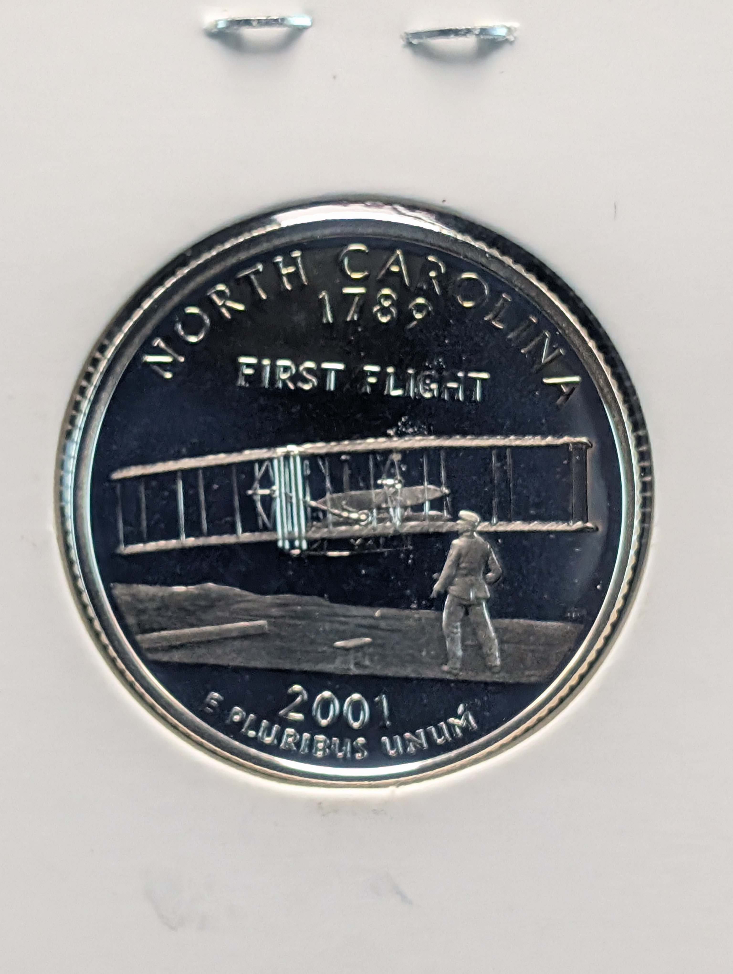 2001-S Proof 90% Silver State Quarter, North Carolina (NC)