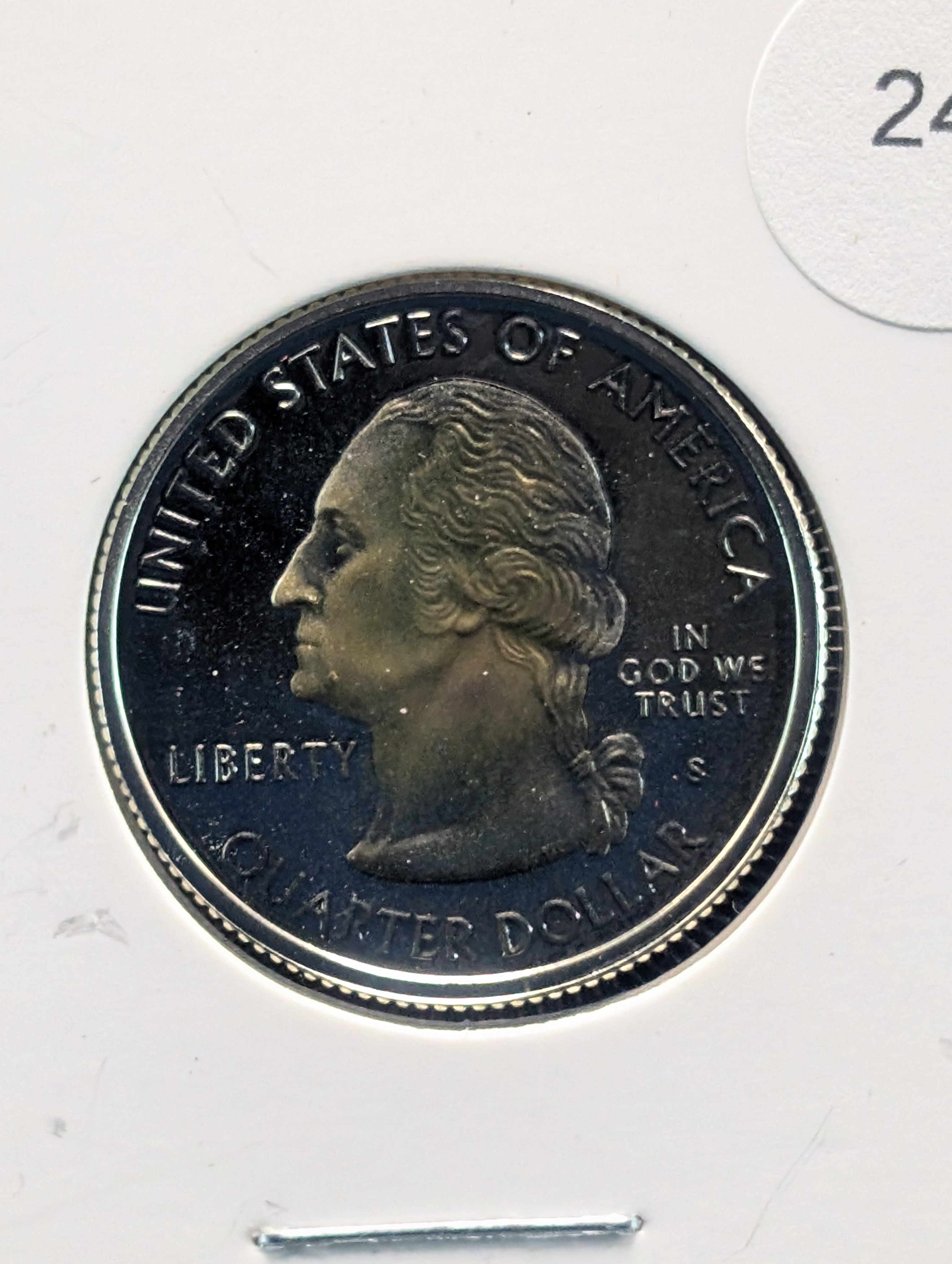 2001-S Proof 90% Silver State Quarter, Rhode Island (RI)
