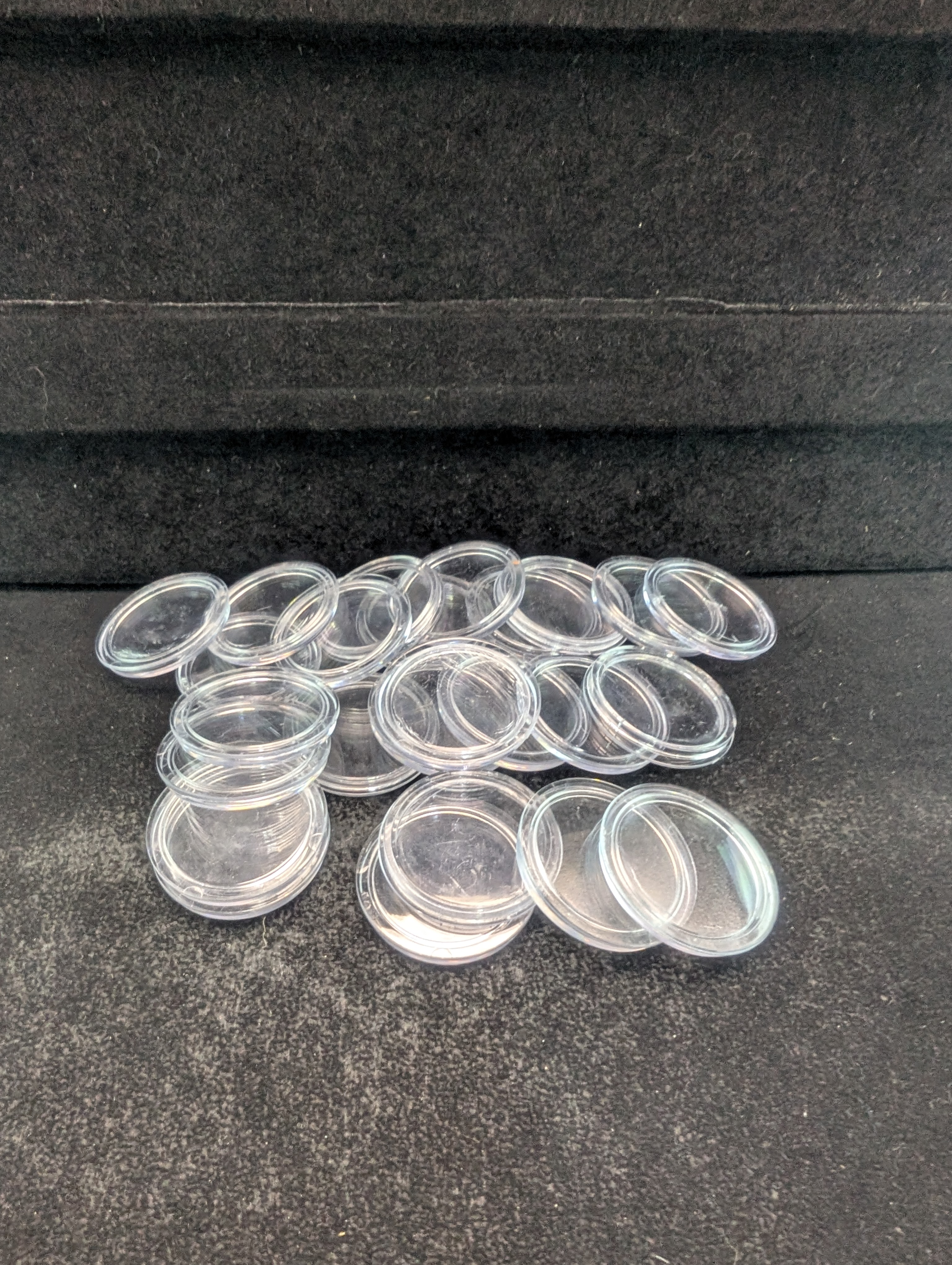 (25) *EMPTY* Half Dollar Coin Capsules - No Coins