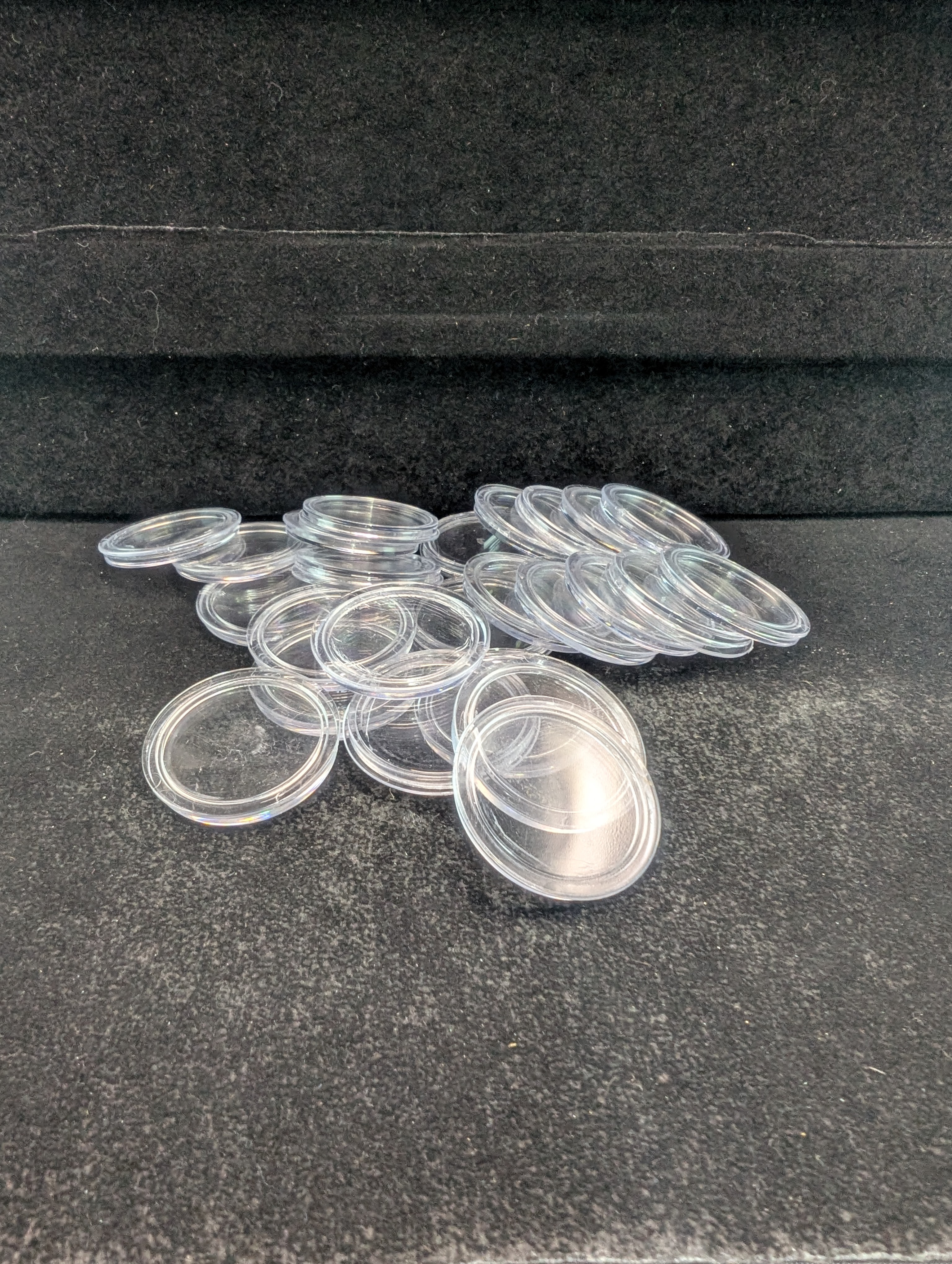 (25) *EMPTY* Half Dollar Coin Capsules - No Coins