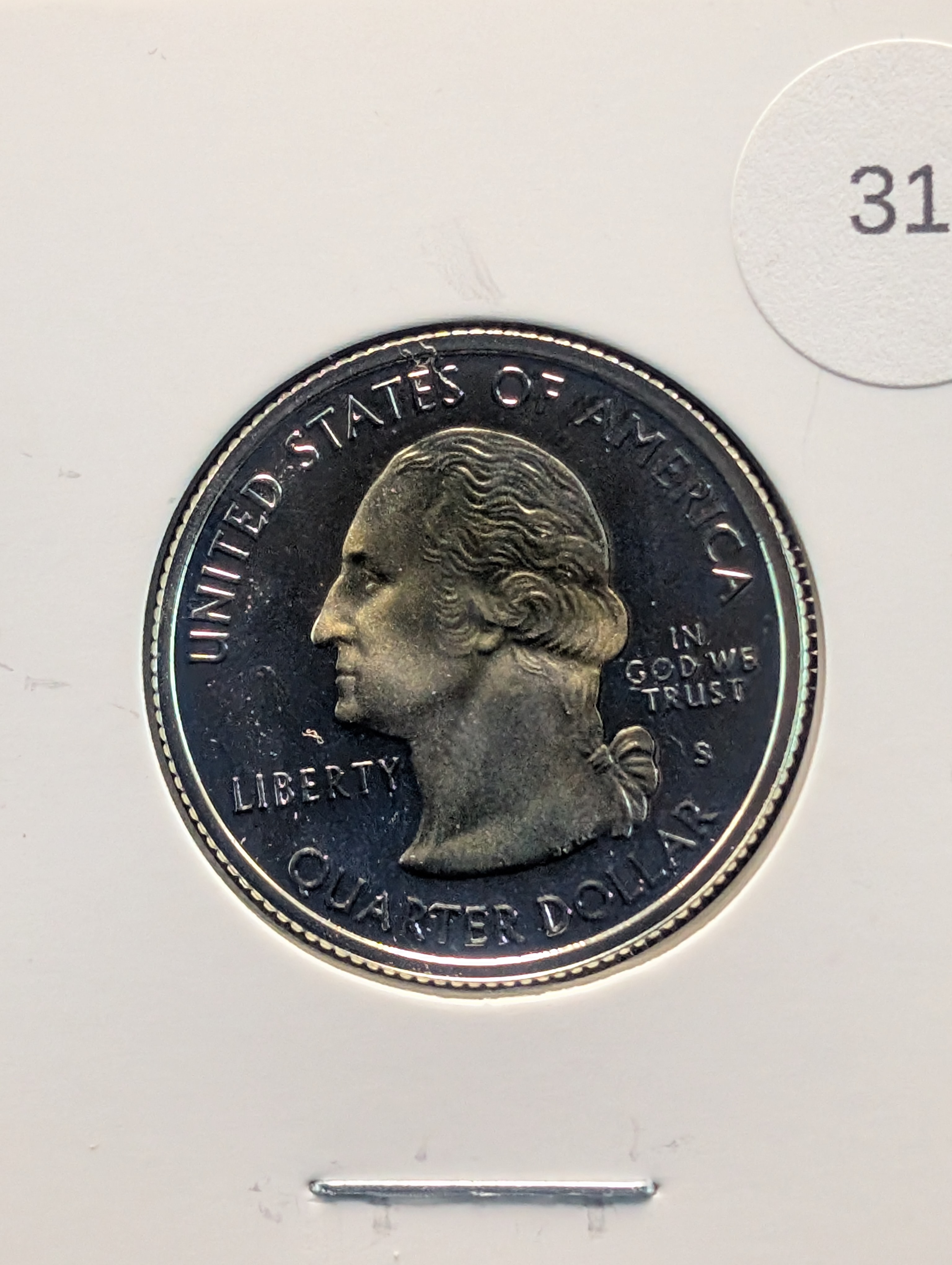 2001-S Proof 90% Silver State Quarter, Kentucky (KY)