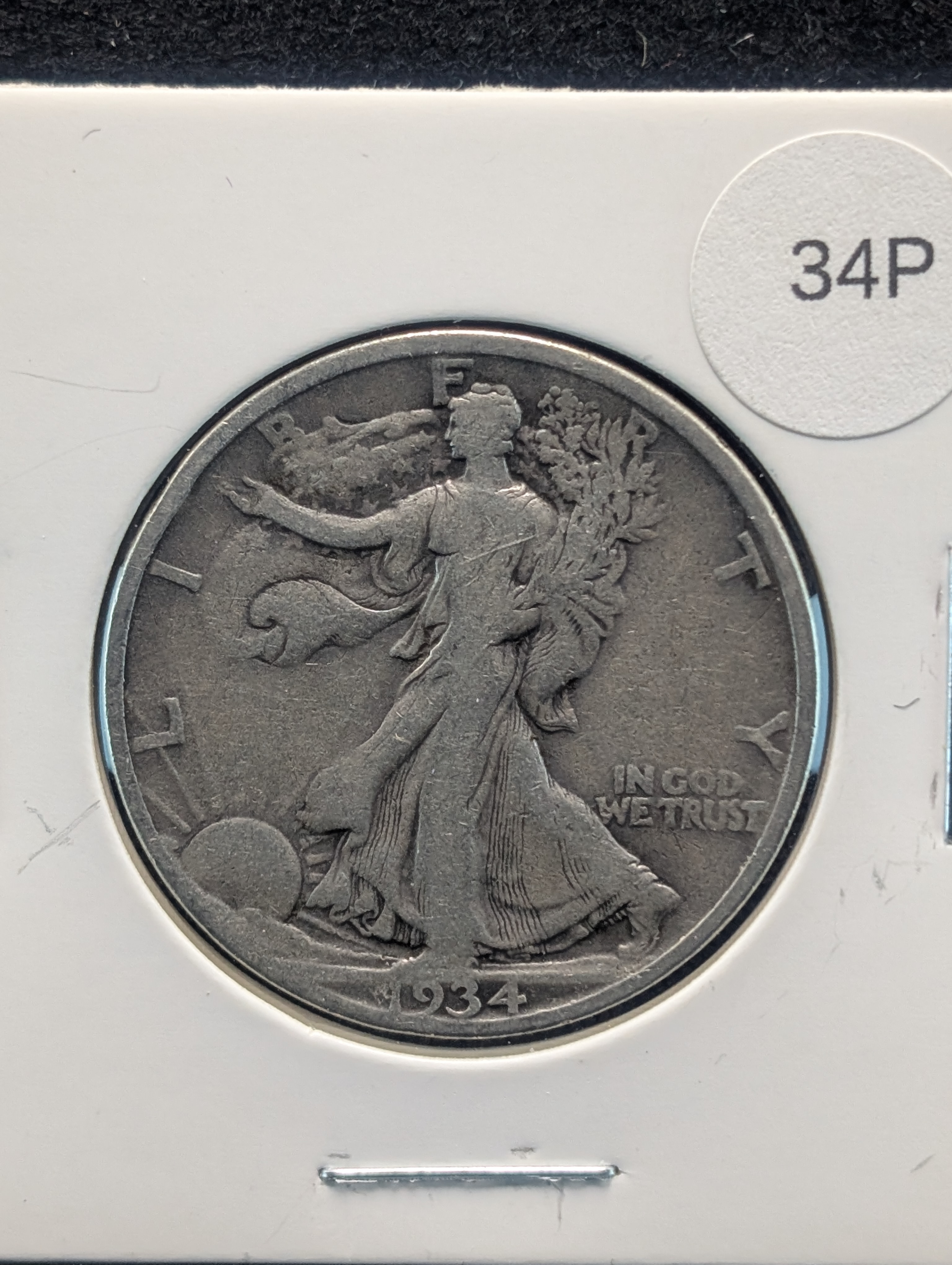 1934-D Walking Liberty 90% Silver Half Dollar