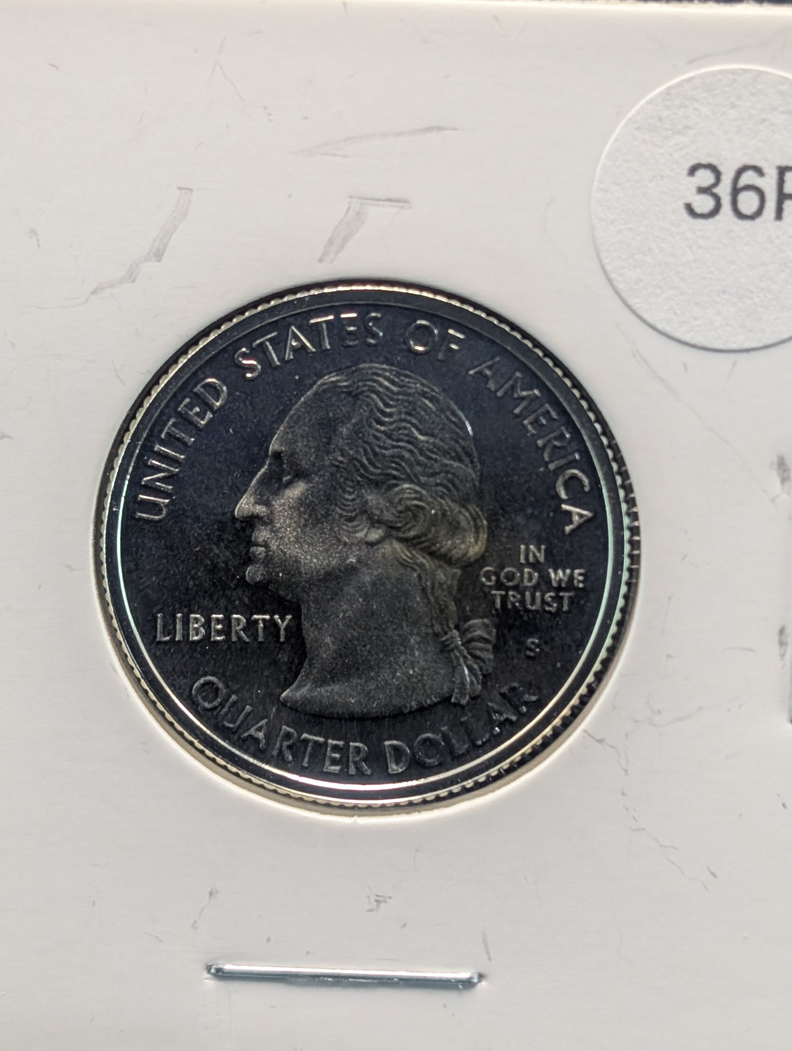 2001-S Proof 90% Silver State Quarter, Vermont (VT)