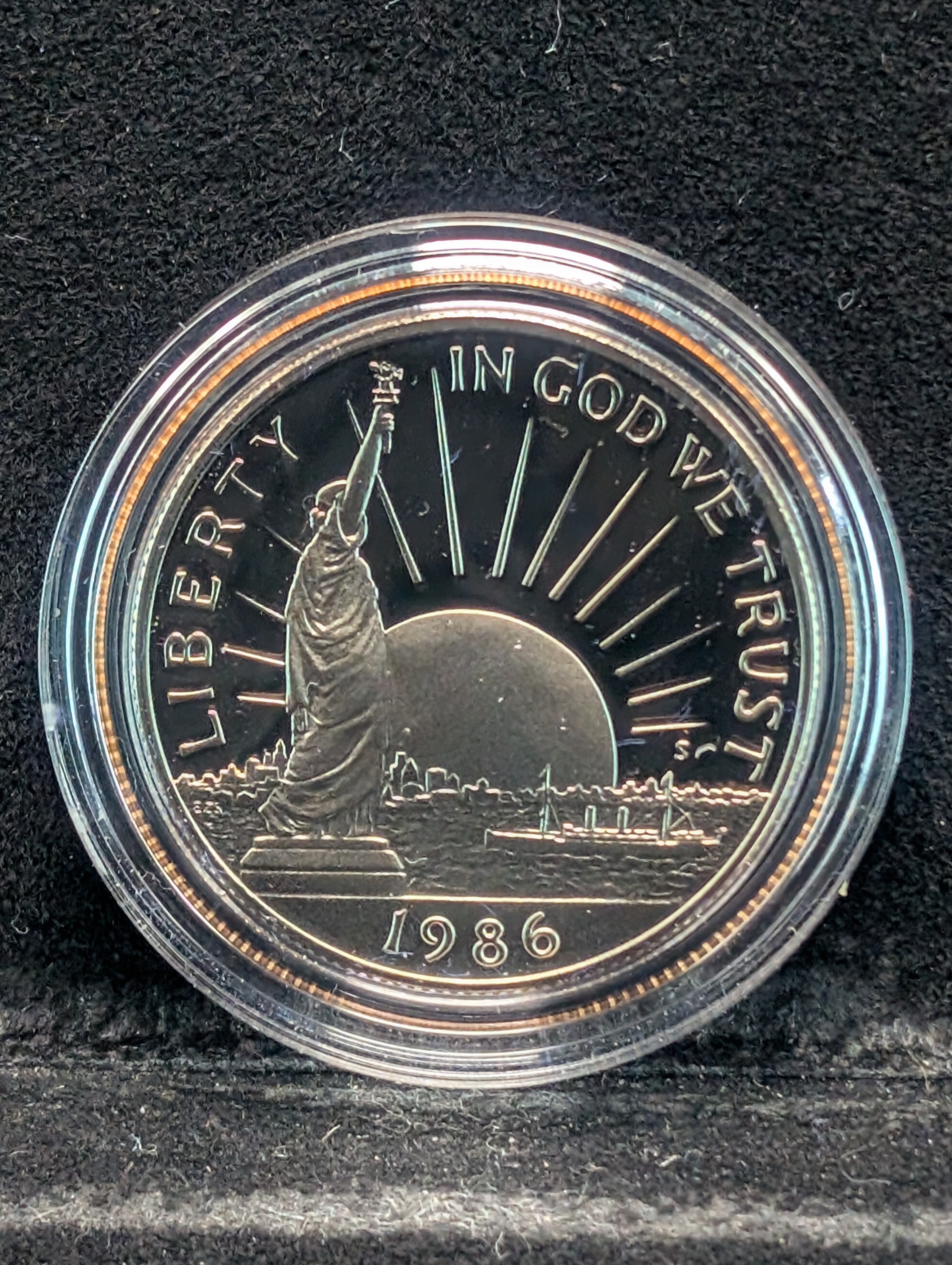 1986-S Proof Liberty Commemorative Half Dollar