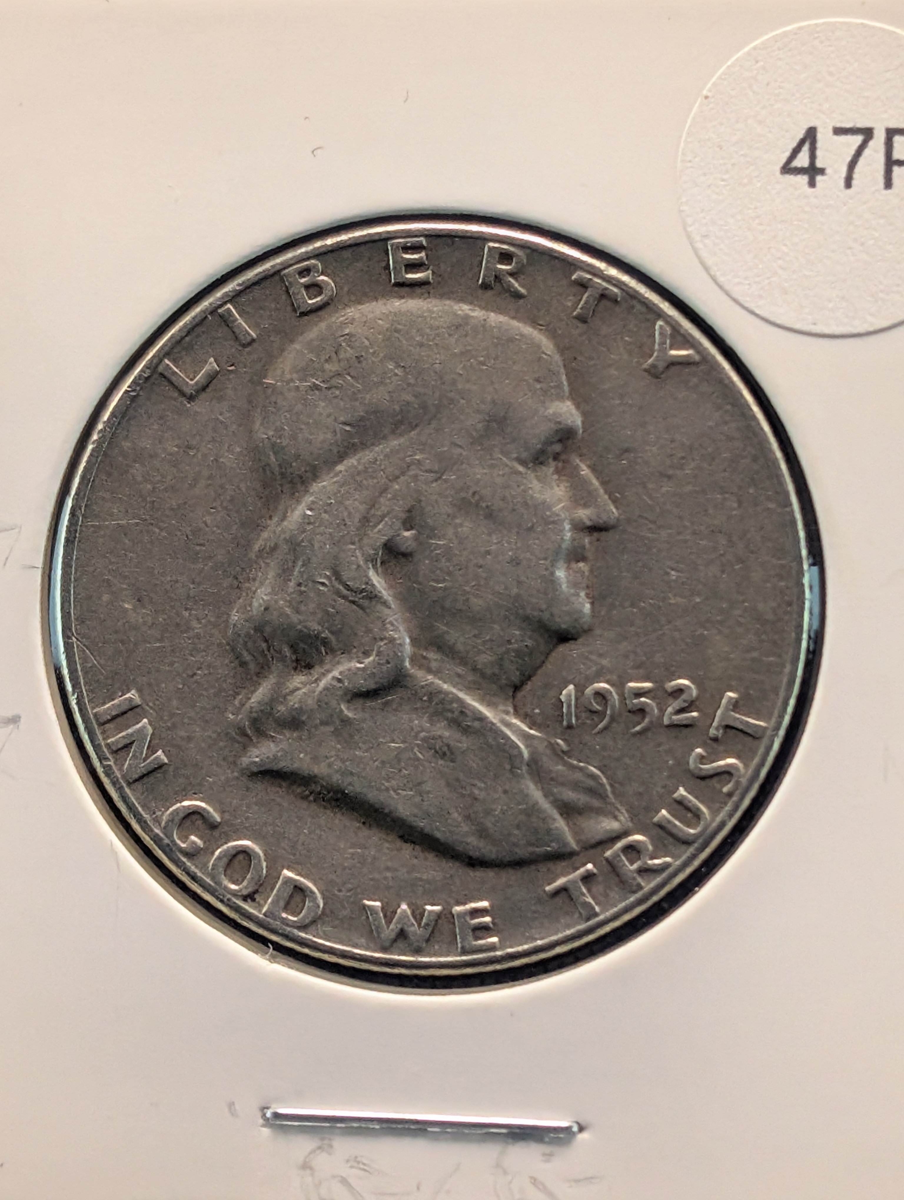 1952-P Franklin 90% Silver Half Dollar