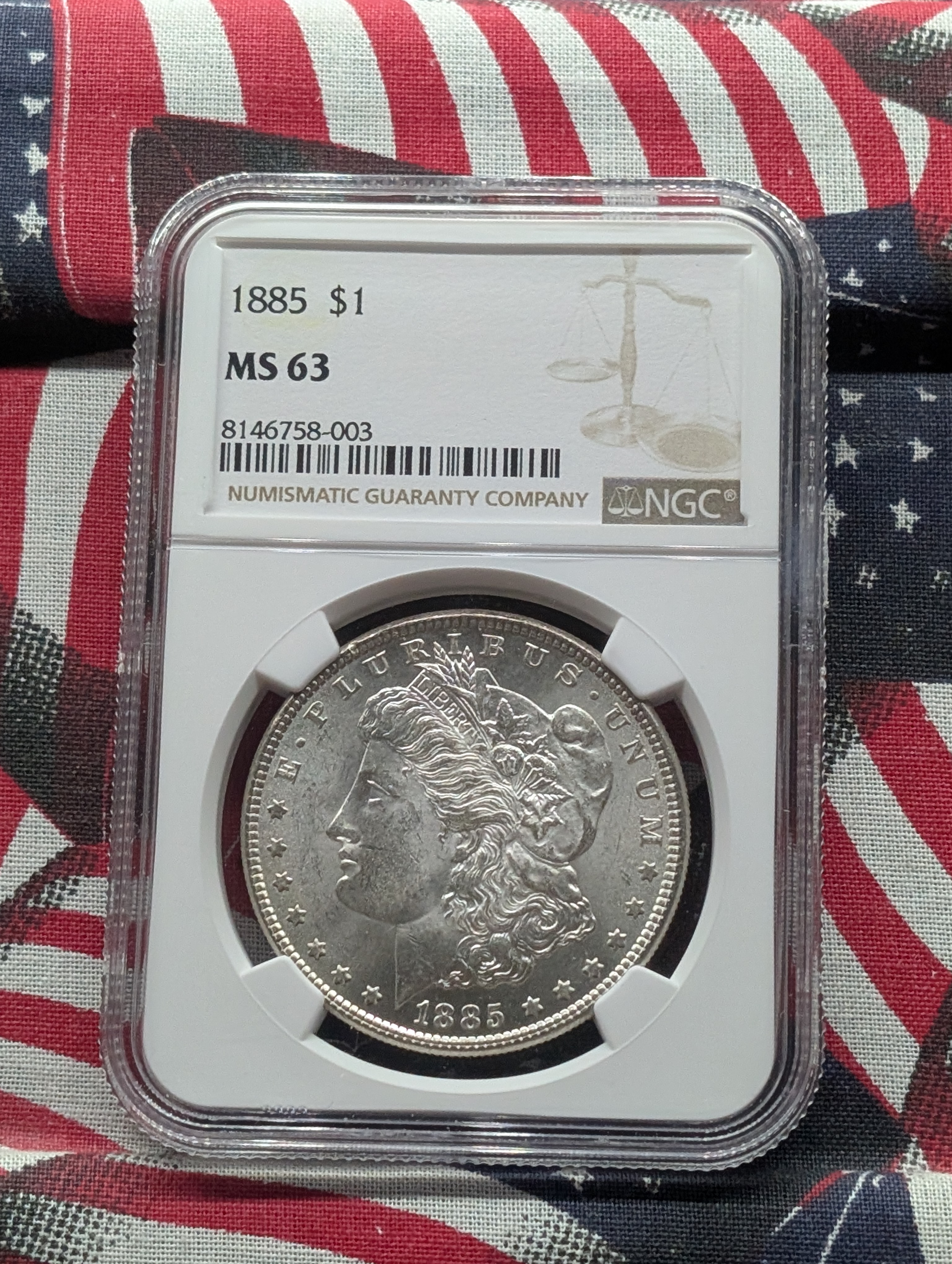 1885-P Morgan Dollar NGC MS 63