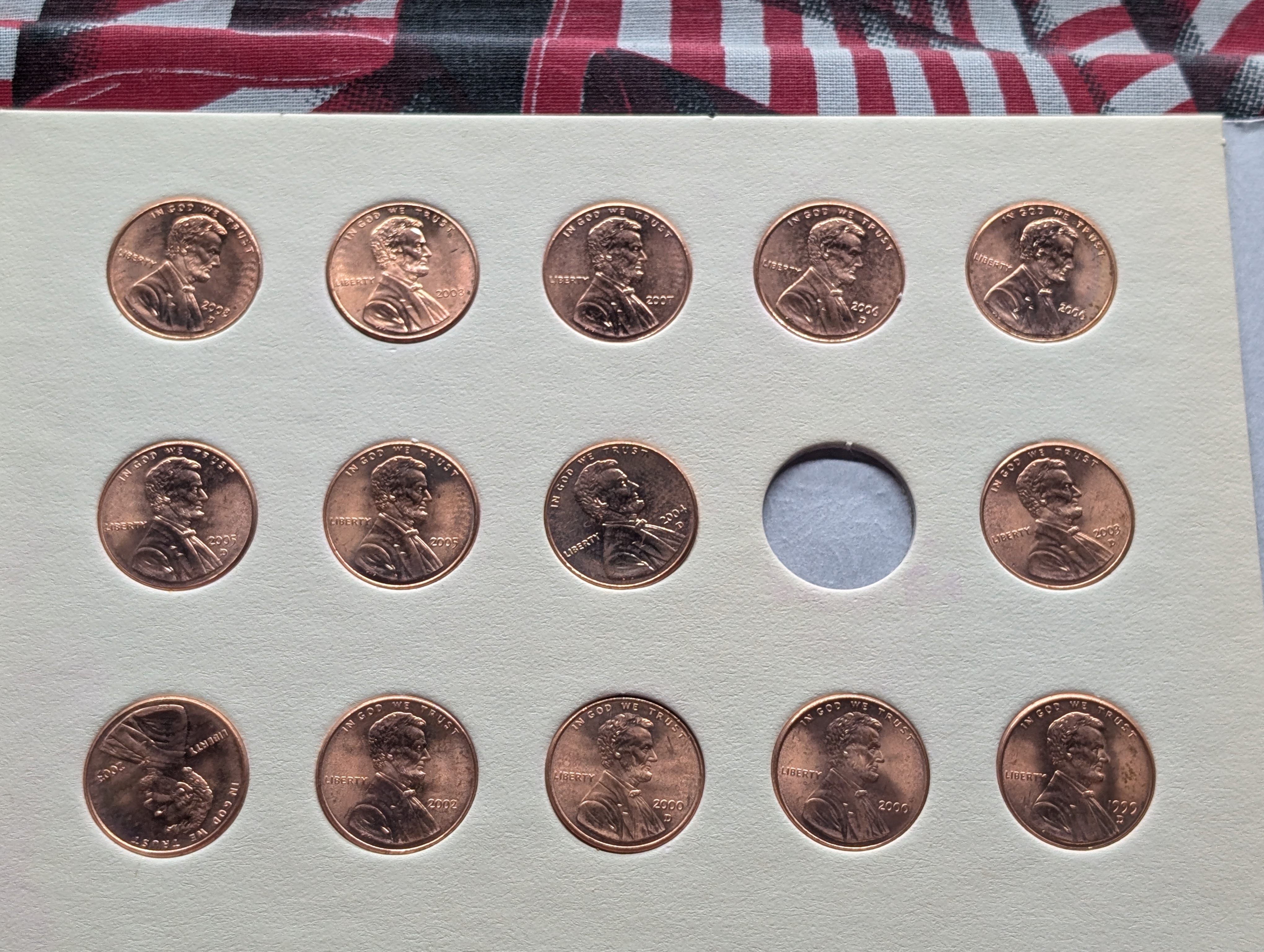 1959-2008 Lincoln Cents In Littleton Album, 49 Coins Total
