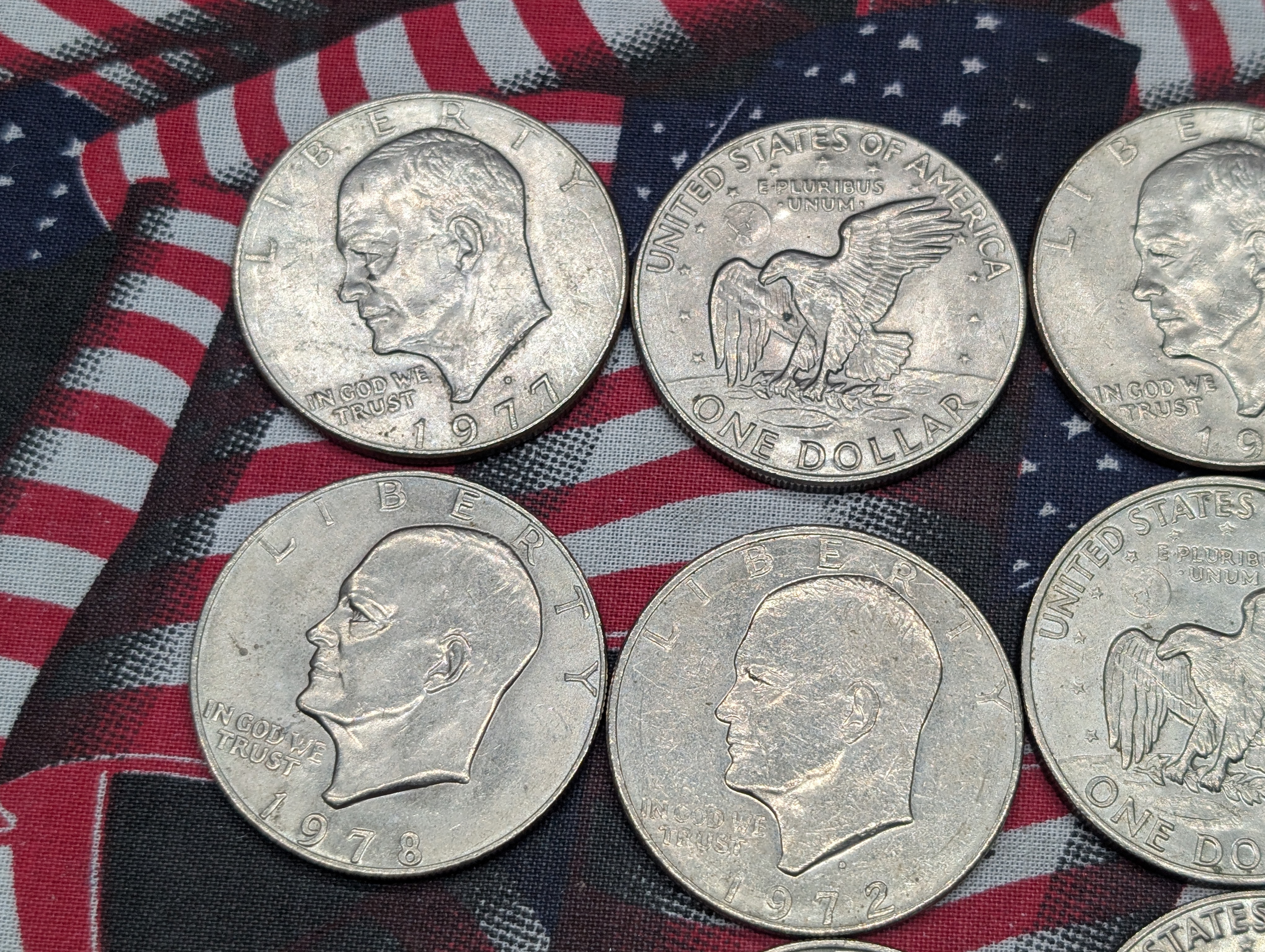 (10) Assorted Eisenhower Dollars