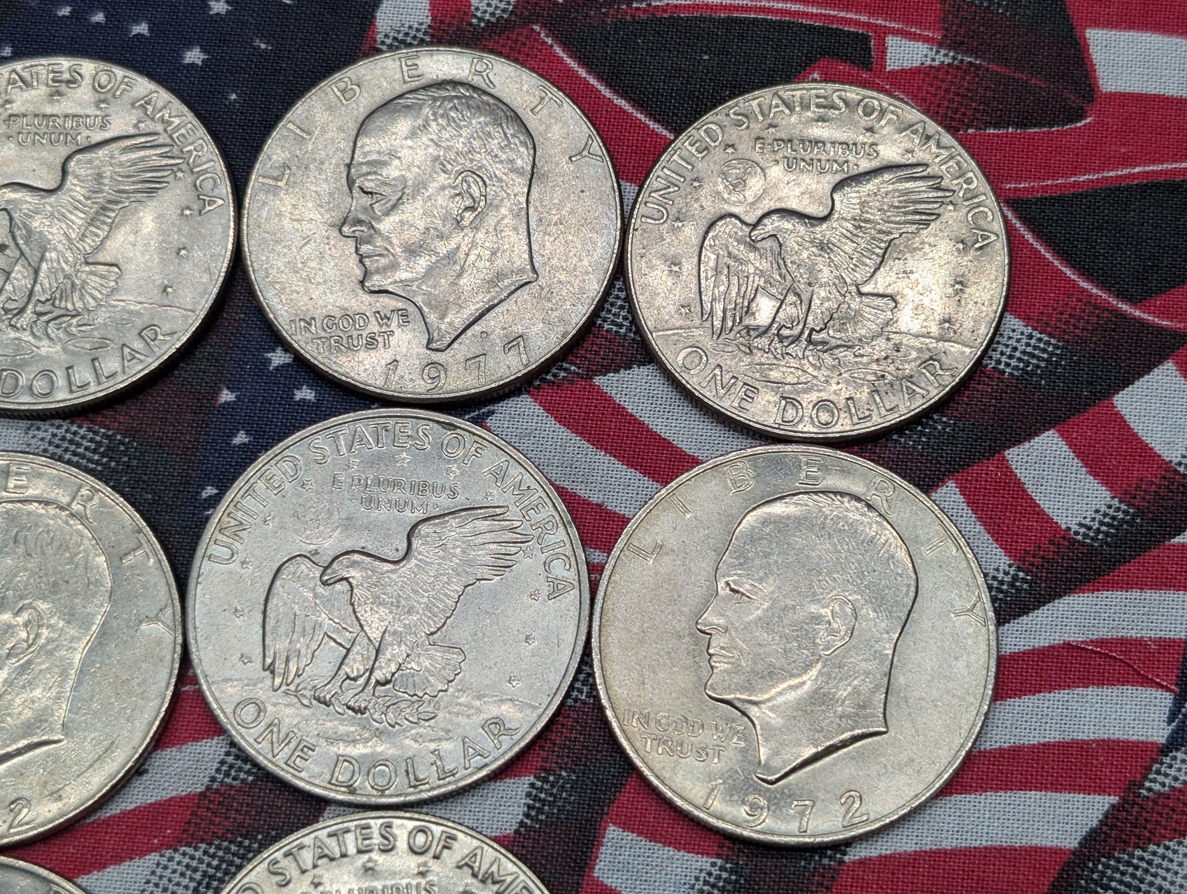 (10) Assorted Eisenhower Dollars