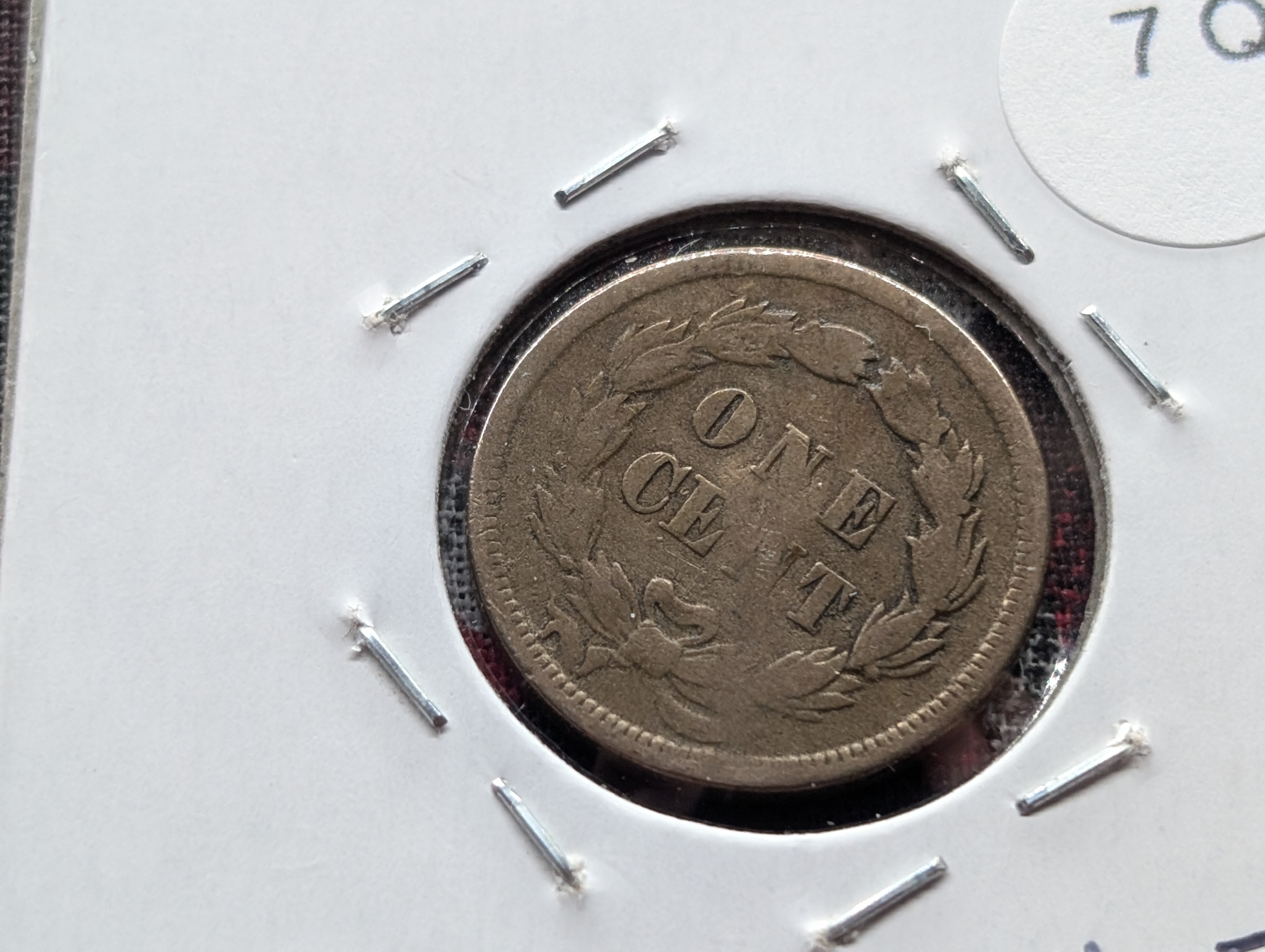 1859 Copper Nickel Indian Head Cent w/COX Counterstamp