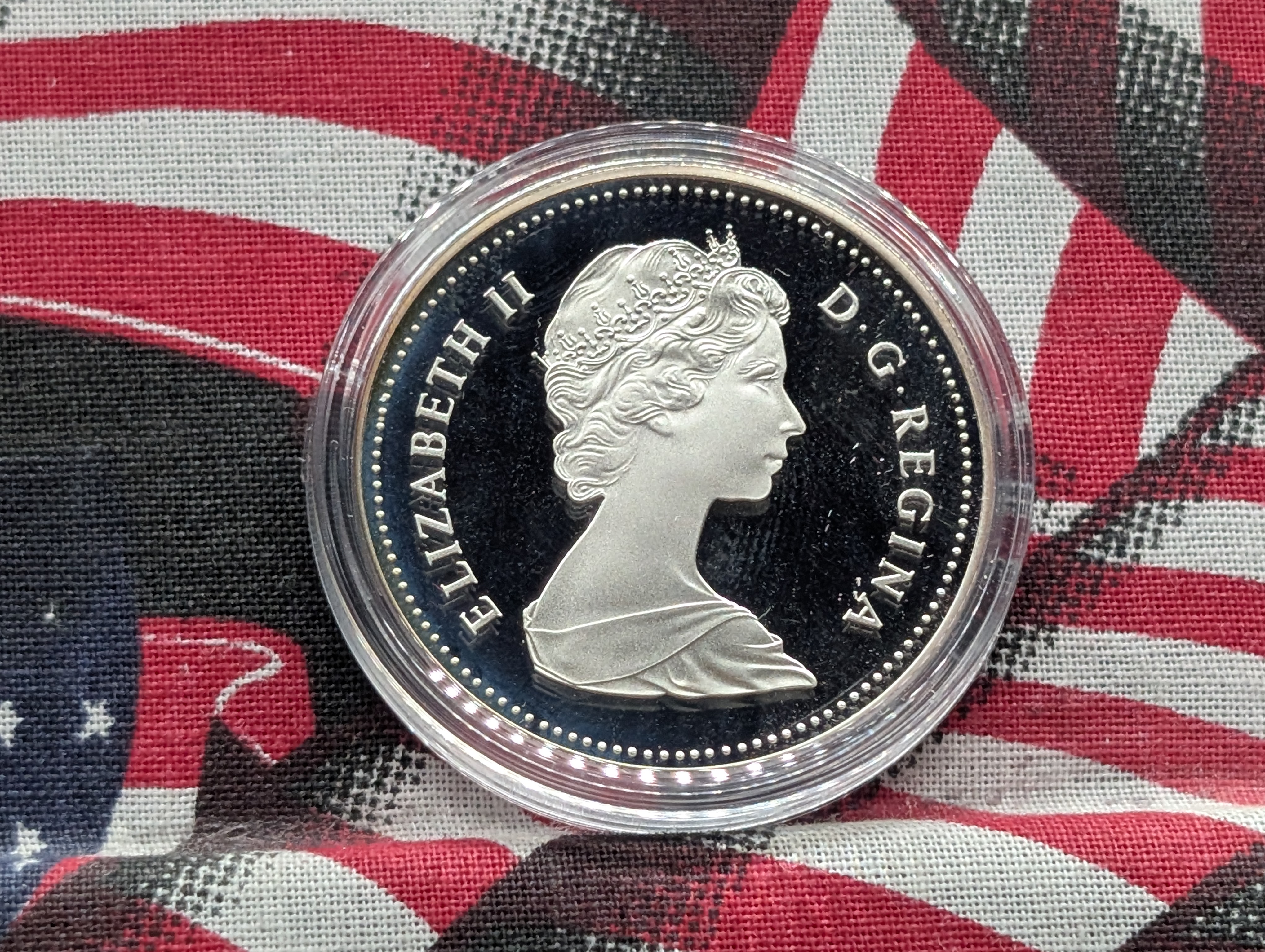1984 Canada Silver Dollar, 50% Silver, Issued by the Royal Canadian Mint as the Toronto Sesquicentennial commemorative dollar