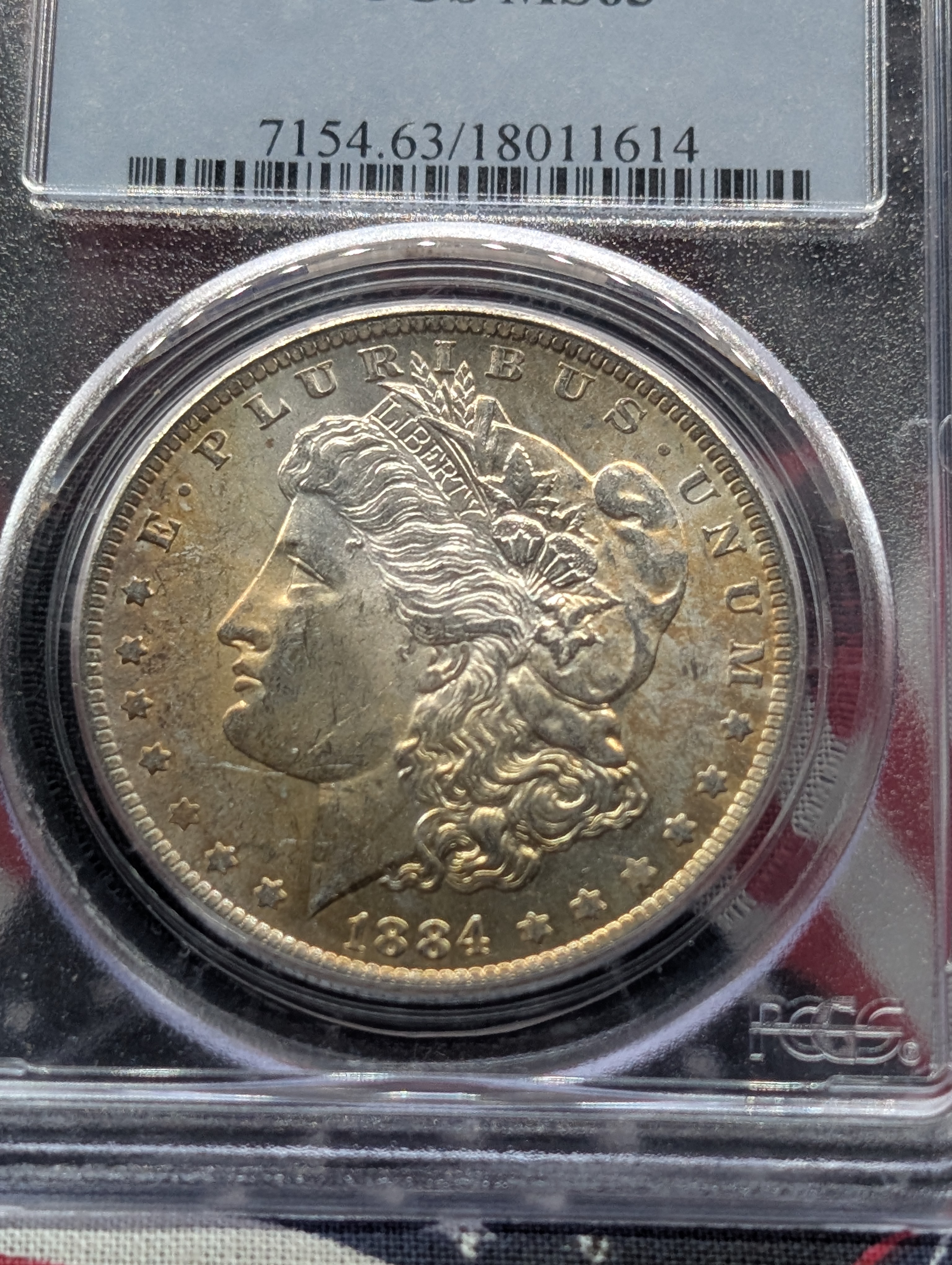 1884-O Morgan Silver Dollar PCGS MS63