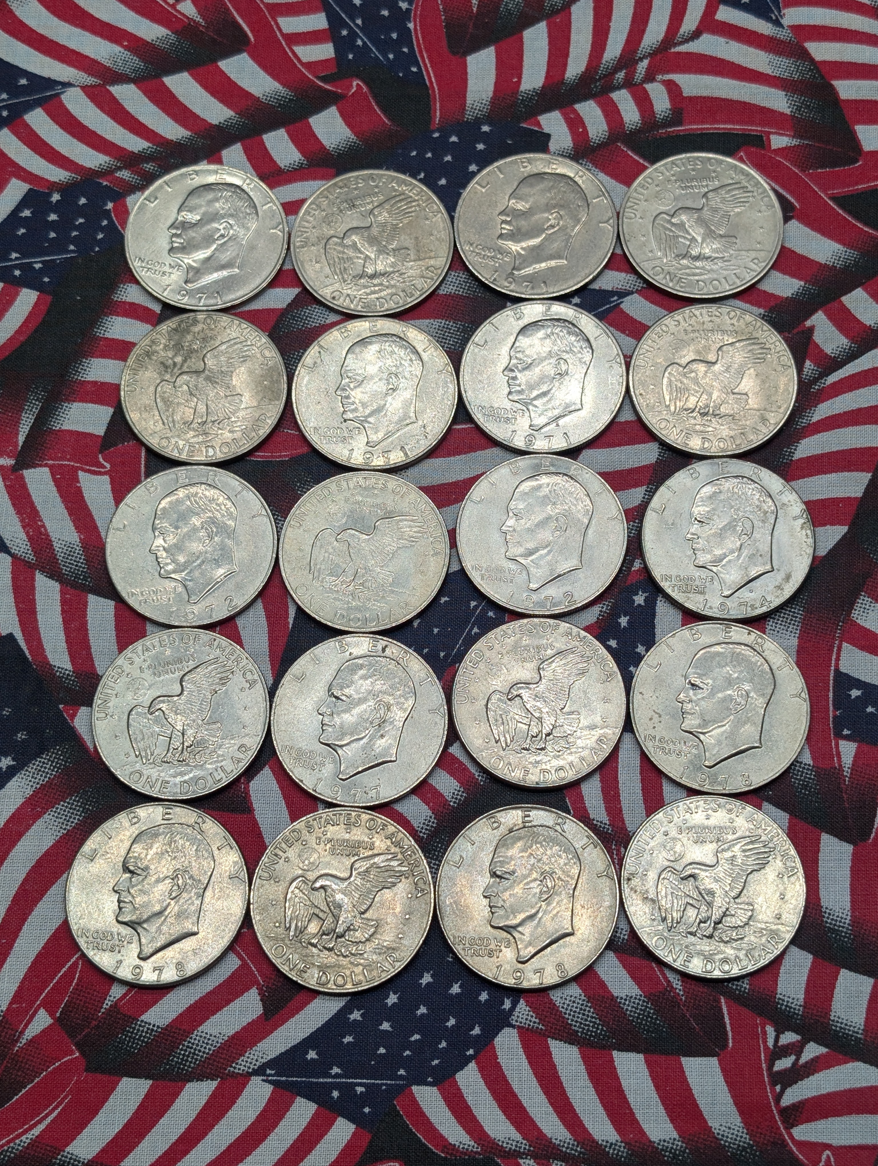 (20) Assorted Eisenhower Dollars