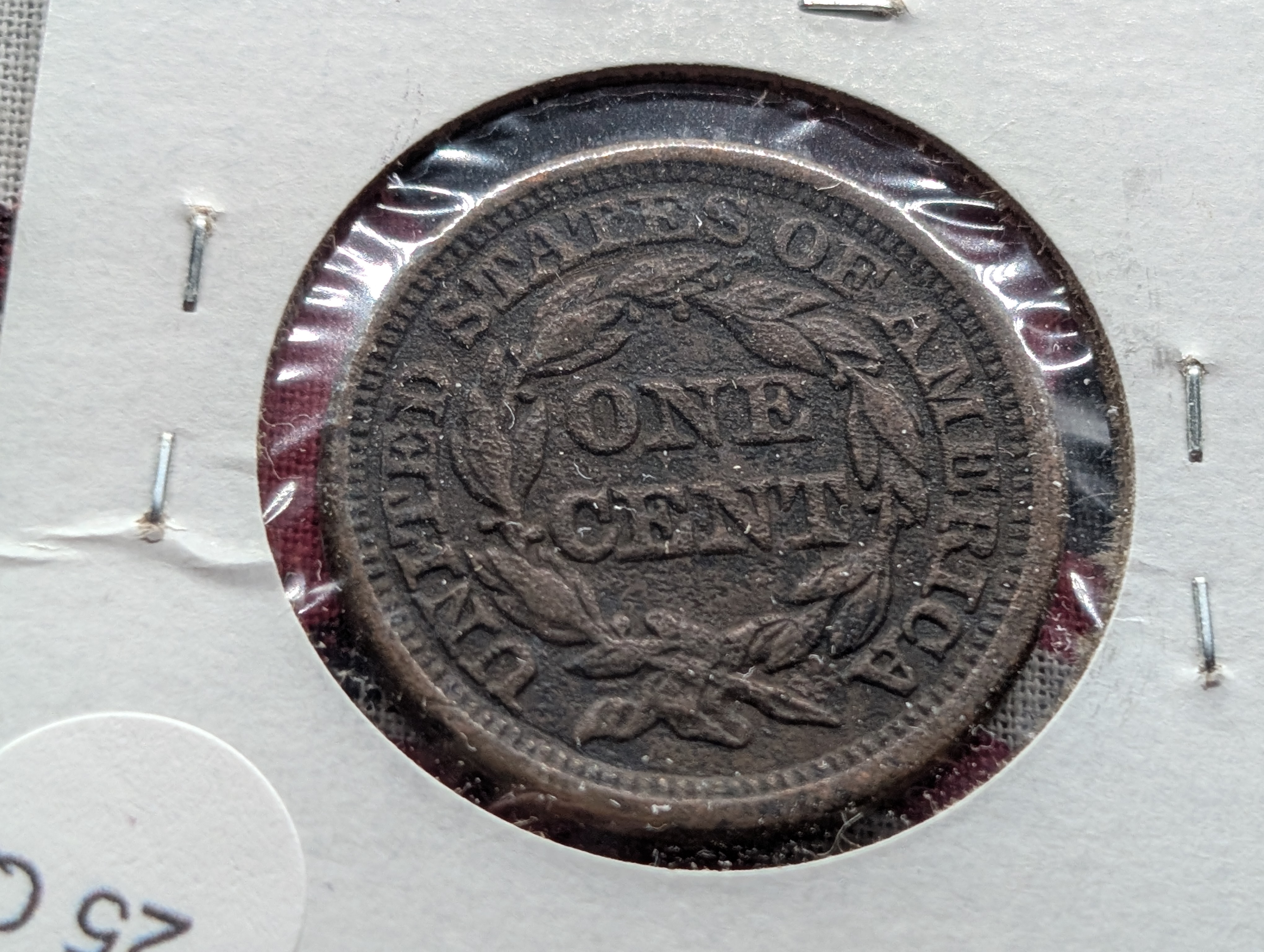 1847 Braided Hair Large Cent.