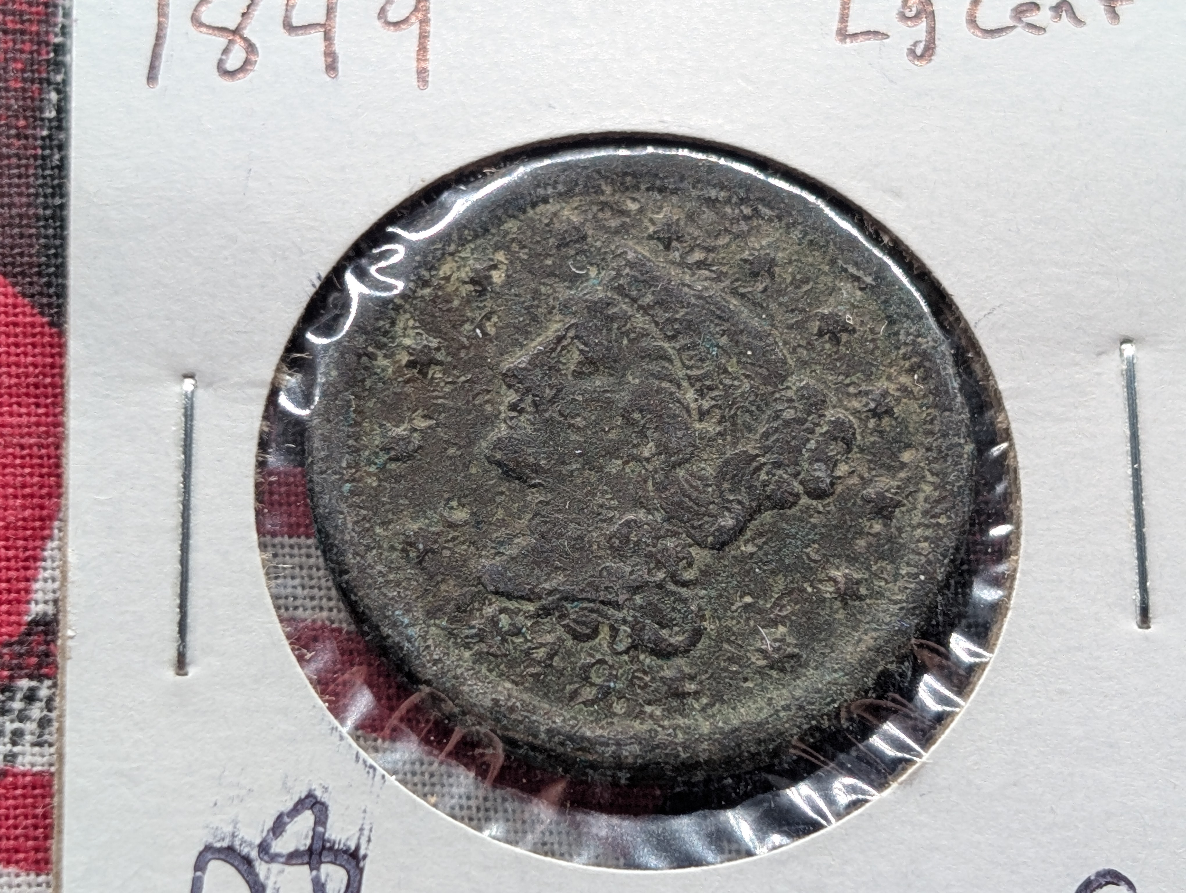 1849 Braided Hair Large Cent